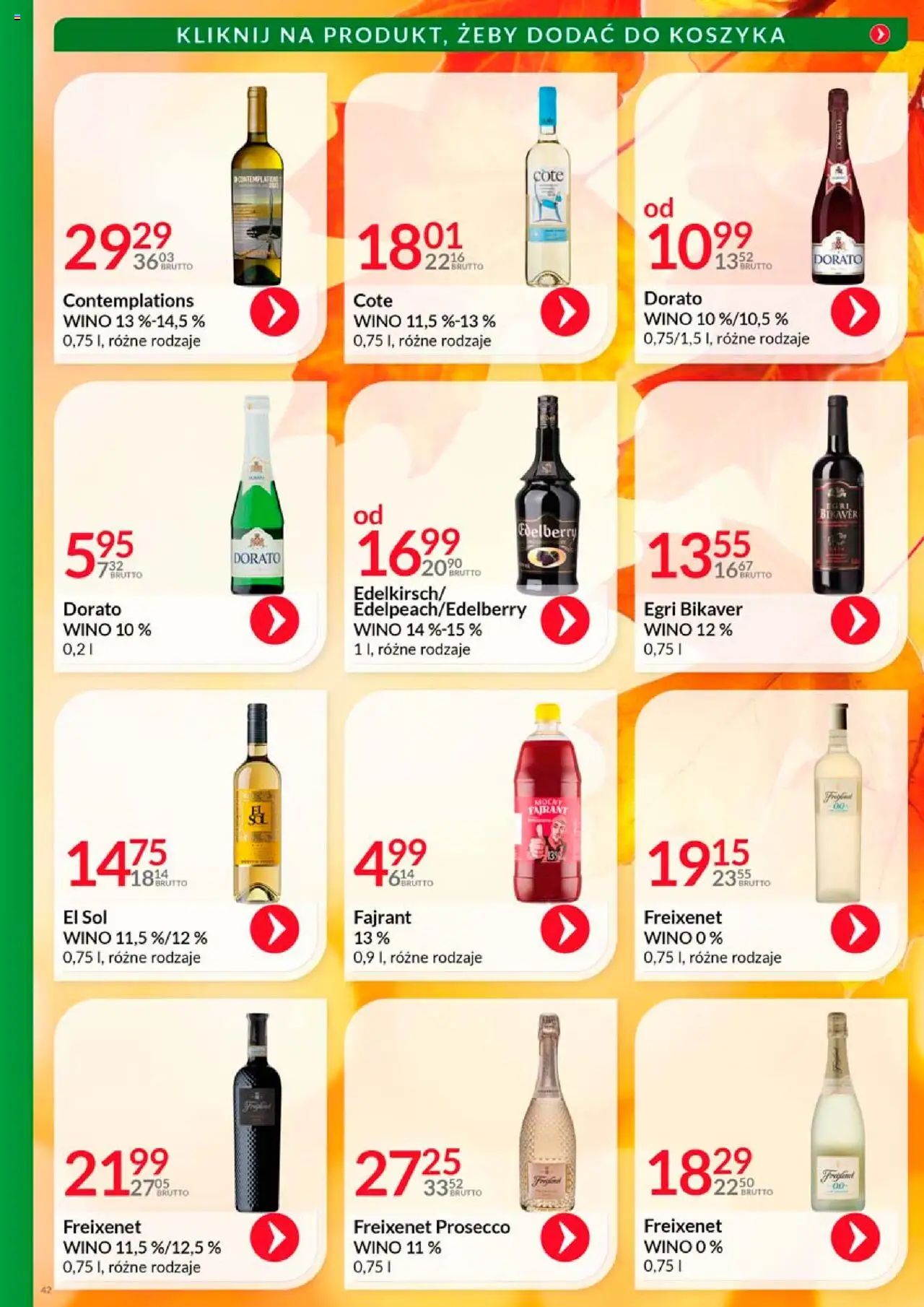 Eurocash Gazetka - Katalog Alkoholowy od 01.10.2025 | Strona: 42 | Produkty: Wino, Prosecco, Sól
