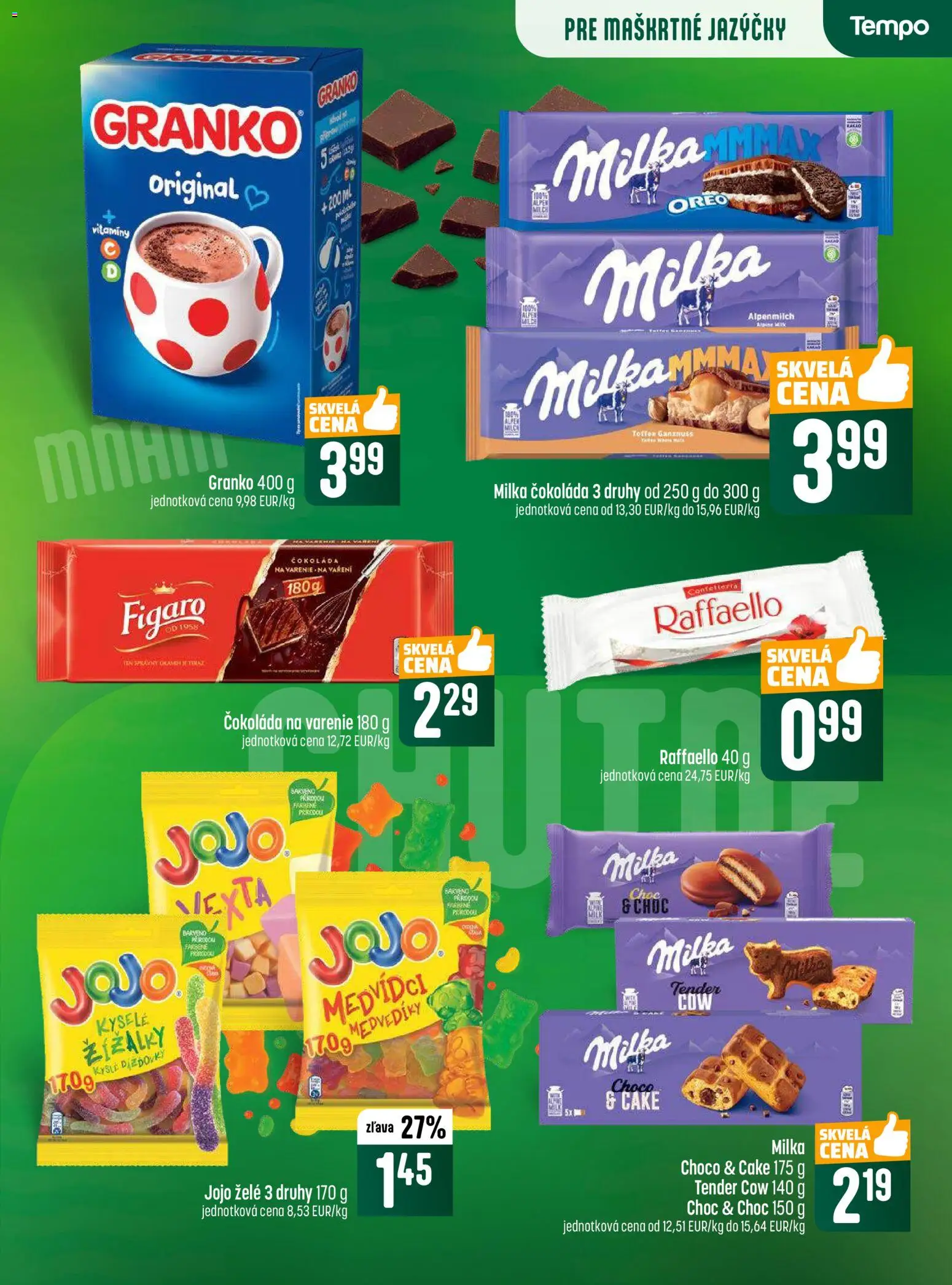 Nové COOP Jednota akcie – leták je platný od 30.10.2025 | Strana: 15 | Produkty: Čokoláda, Milka, Granko