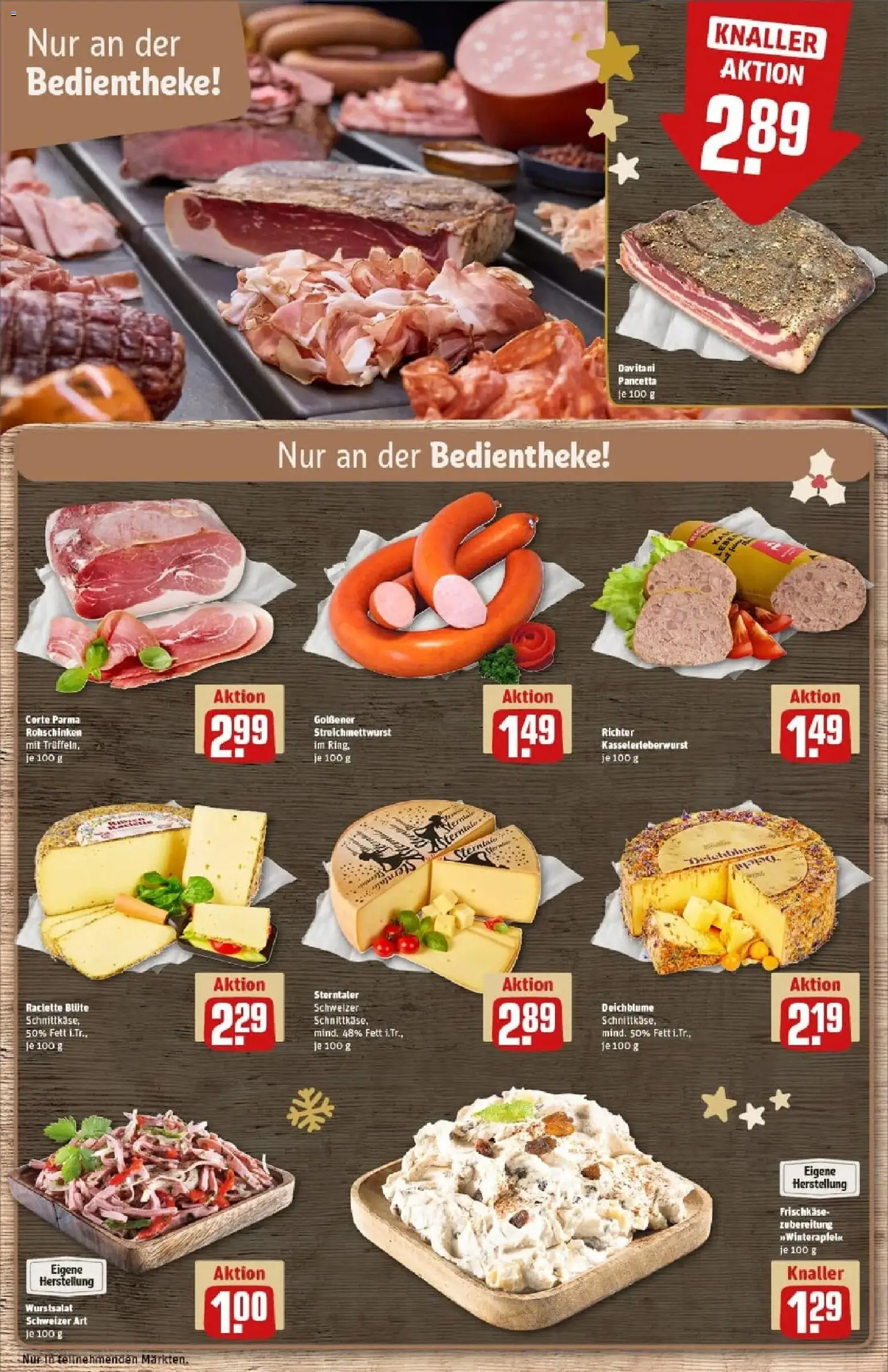 Rewe prospekt Potsdam	 – gültig ab 23.11.2025 | Seite: 11 | Produkte: Raclette, Frischkase