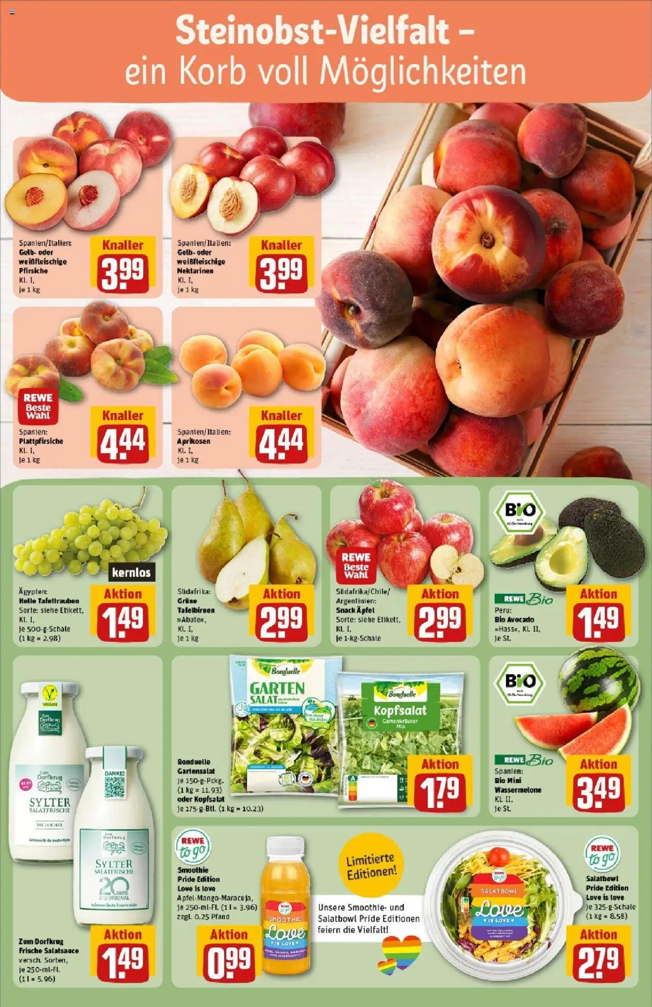 Rewe prospekt Mechernich / Kommern	 - gültig ab dem 08.06.2025 | Seite: 6 | Produkte: Korb, Dressing, Avocado, Wassermelone