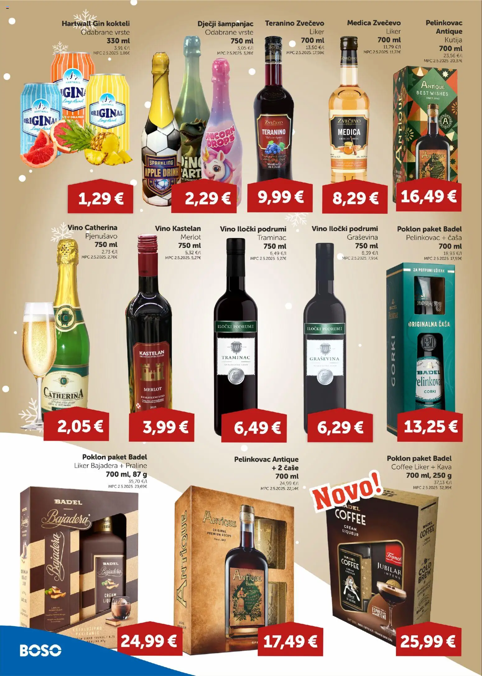 Boso katalog | vrijedi od 27.11.2025 | Stranica: 8 | Proizvodi: Kokteli, Kava, Vino, Pelinkovac Antique