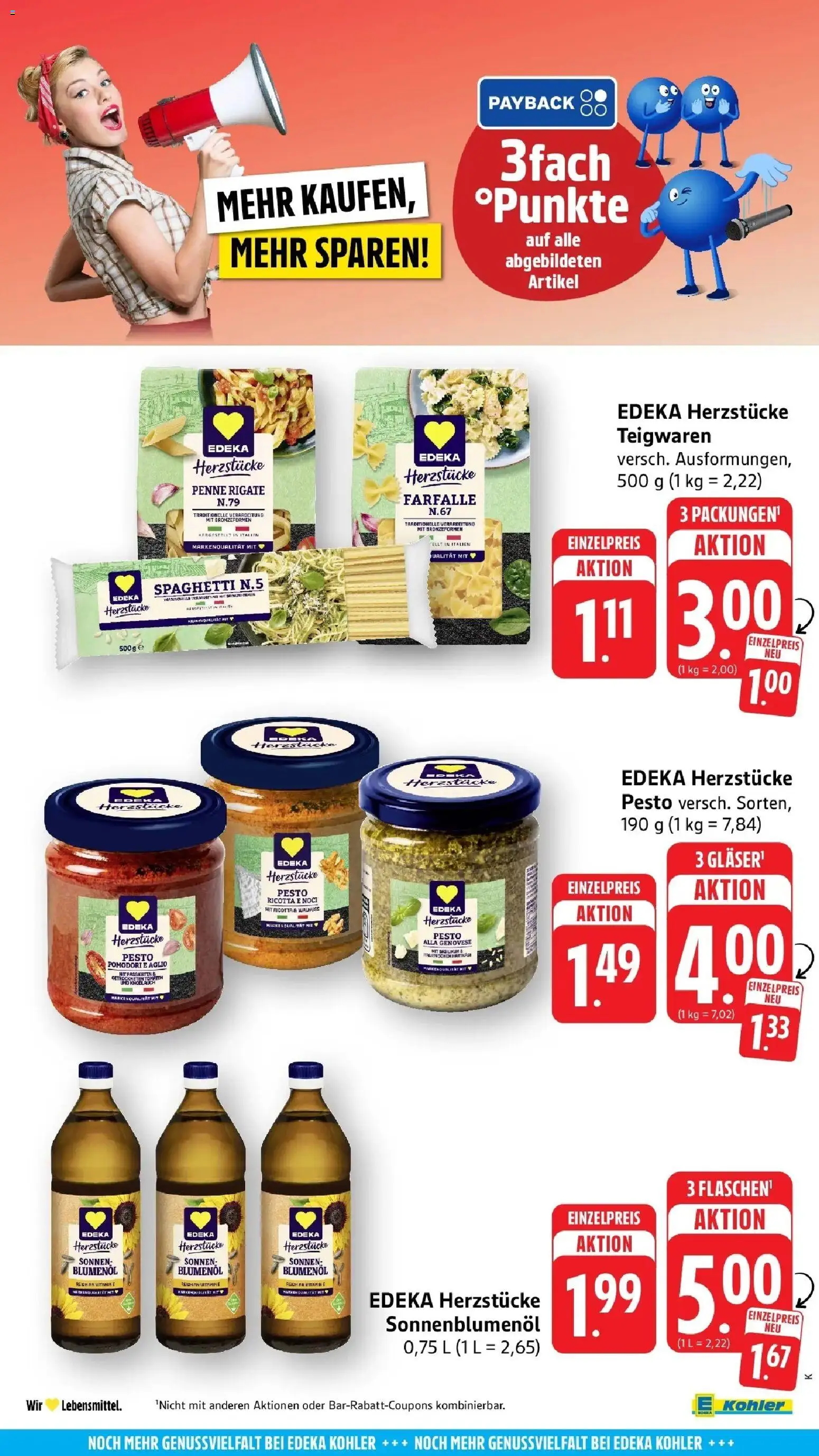 Edeka prospekt Ettenheim	 – gültig ab 15.03.2026 | Seite: 56 | Produkte: Sonnenblumenol, Pasta