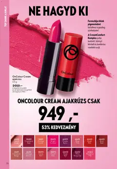 Katalógus Oriflame 2026/03 - amely érvényes a következő dátumtól: 11.02.2026 | Oldal: 70 | Termékek: Smink, Ajakrúzs