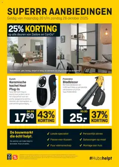 Hubo - Folder - Voorbeeld van een folder van Hubo, geldig van 20.10.2025 | Pagina: 2 | Producten: Kachel, Papier, Stopcontact, Ciseaux