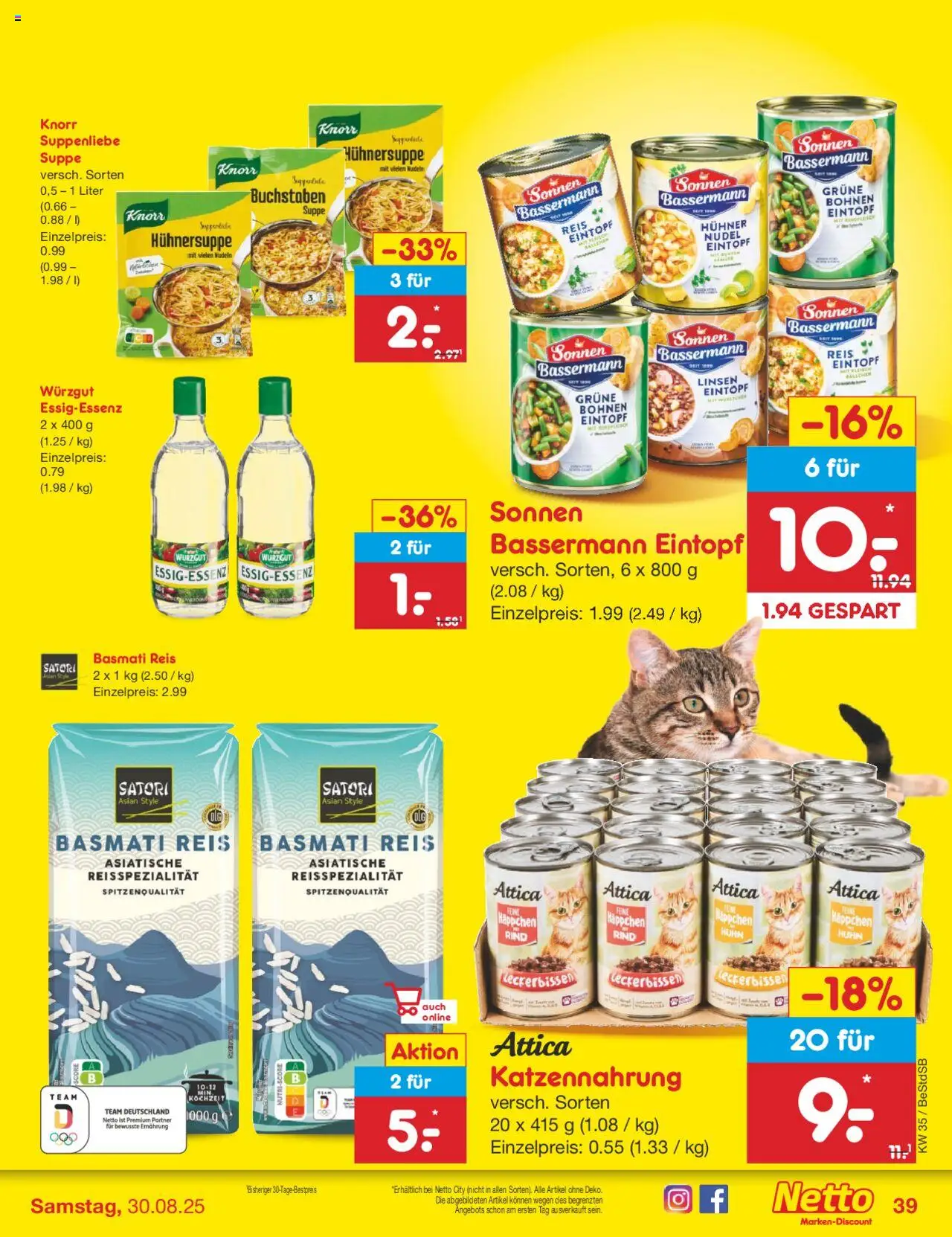 Netto Marken-Discount Prospekt 	 - gültig ab dem 25.08.2025 | Seite: 55 | Produkte: Knorr, Reis, Nudeln