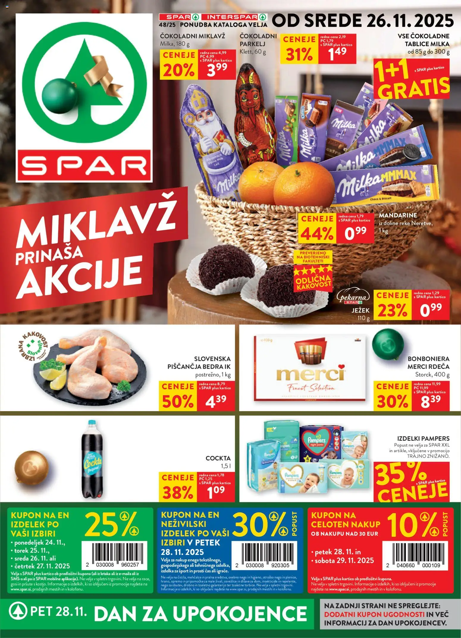 Novi Spar katalog ponudbe – veljaven od 26.11.2025 | Stran: 1