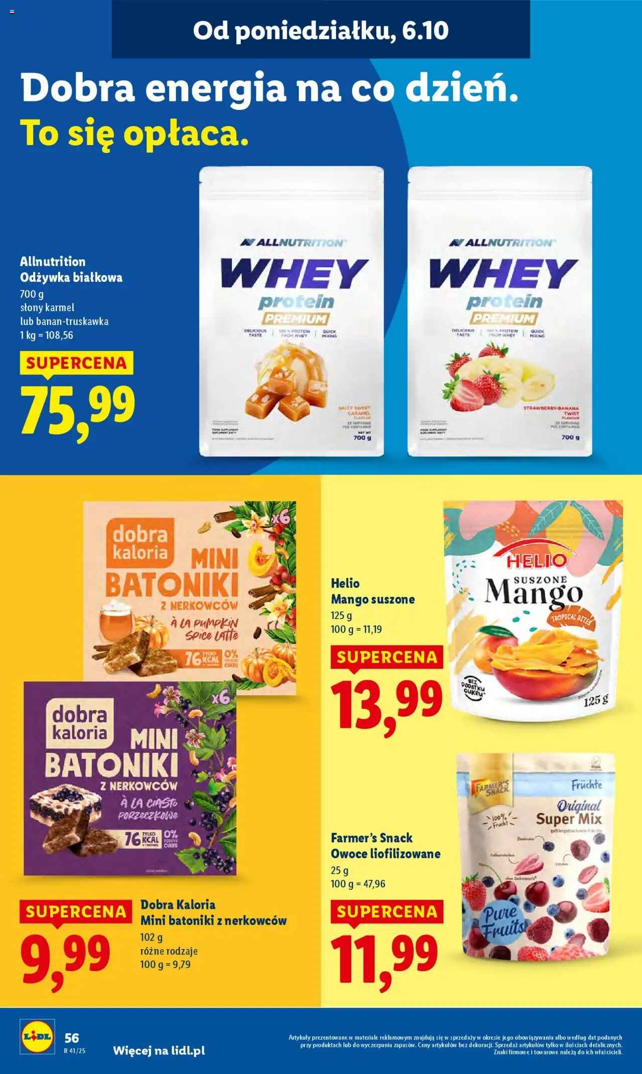 Lidl Gazetka od 06.10.2025 | Strona: 58 | Produkty: Mango, Ciasto, Odżywka, Owoce