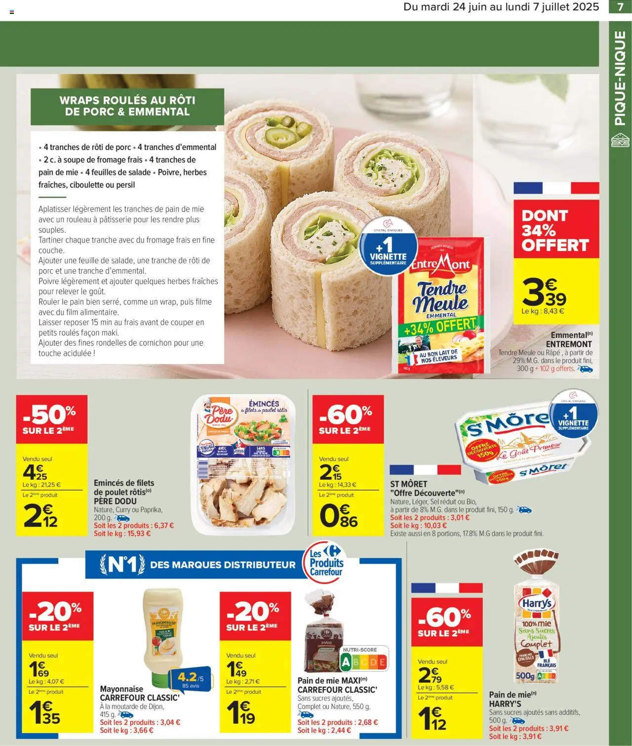  | Page: 9 | Produits: Persil, Emmental, Moutarde, Fromage frais