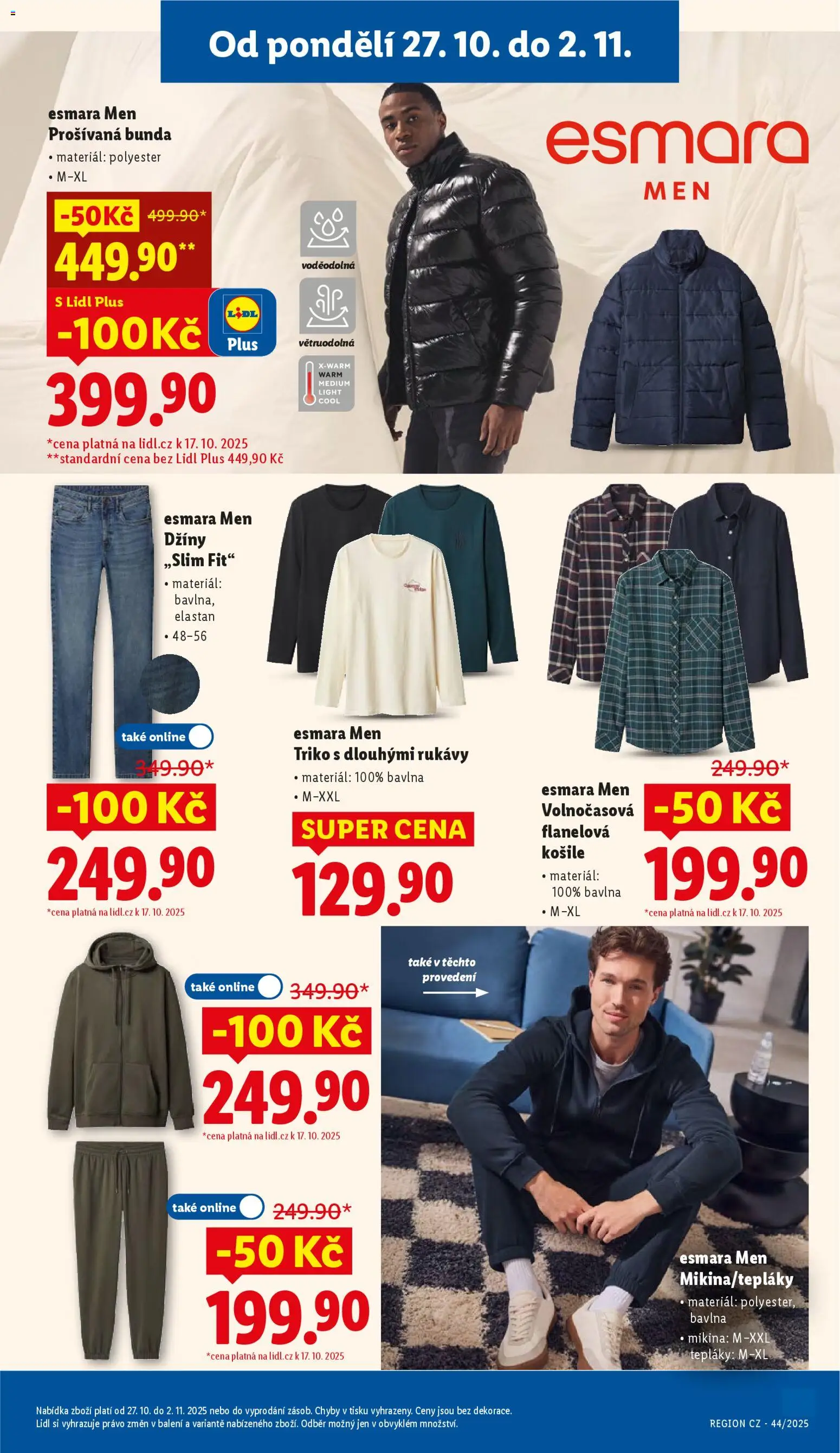 Lidl leták od 27.10.2025 | Strana: 43 | Produkty: Košile, Mikina, Džíny, Tepláky