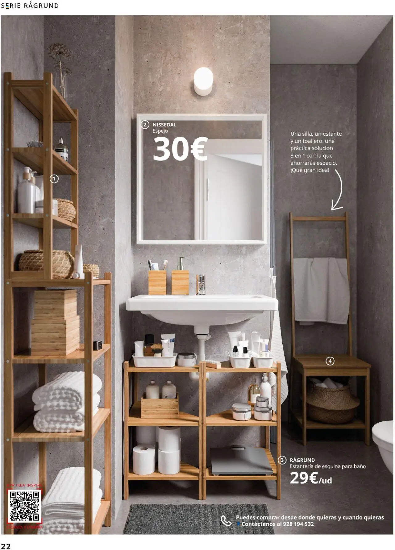 Catálogo IKEA Baños │ válido desde el 04.02.2025 | Página: 22 | Productos: Toallero, Estante, Baño, Espejo