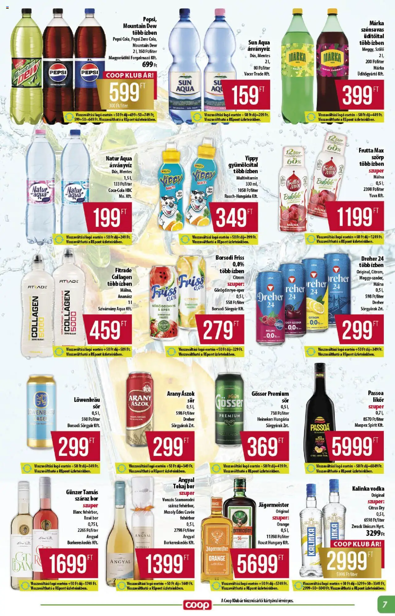 COOP akciós ujság - amely érvényes a következő dátumtól: 18.09.2025 | Oldal: 7 | Termékek: Szörp, Görögdinnye, Heineken, Multivitamin