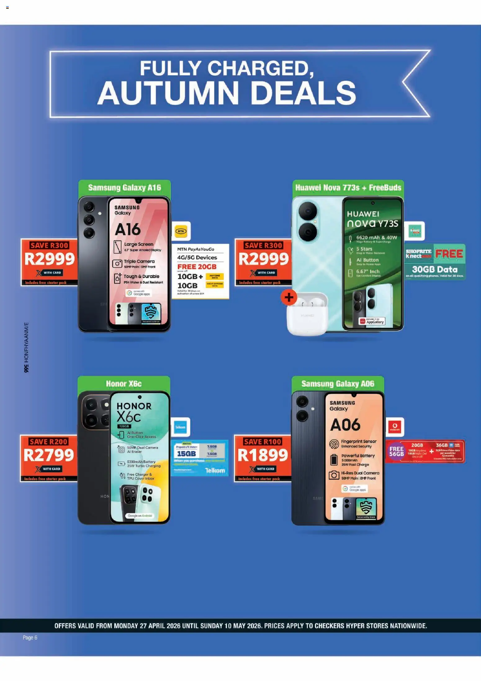 New Checkers catalogue – valid from 27.04.2026 | Page: 6 | Products: Cover, Camera, Battery, Water