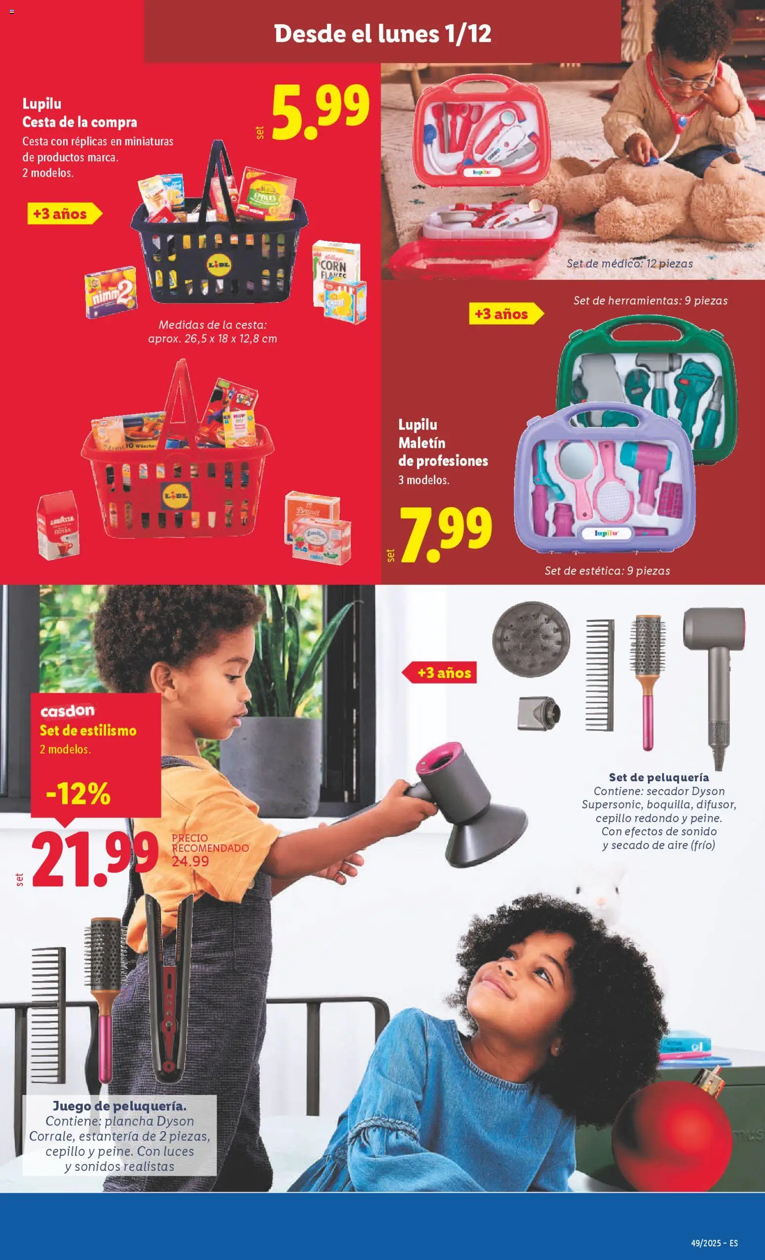 Lidl folleto de bazar │ válido desde el 01.12.2025 | Página: 7 | Productos: Cepillo, Plancha, Cesta