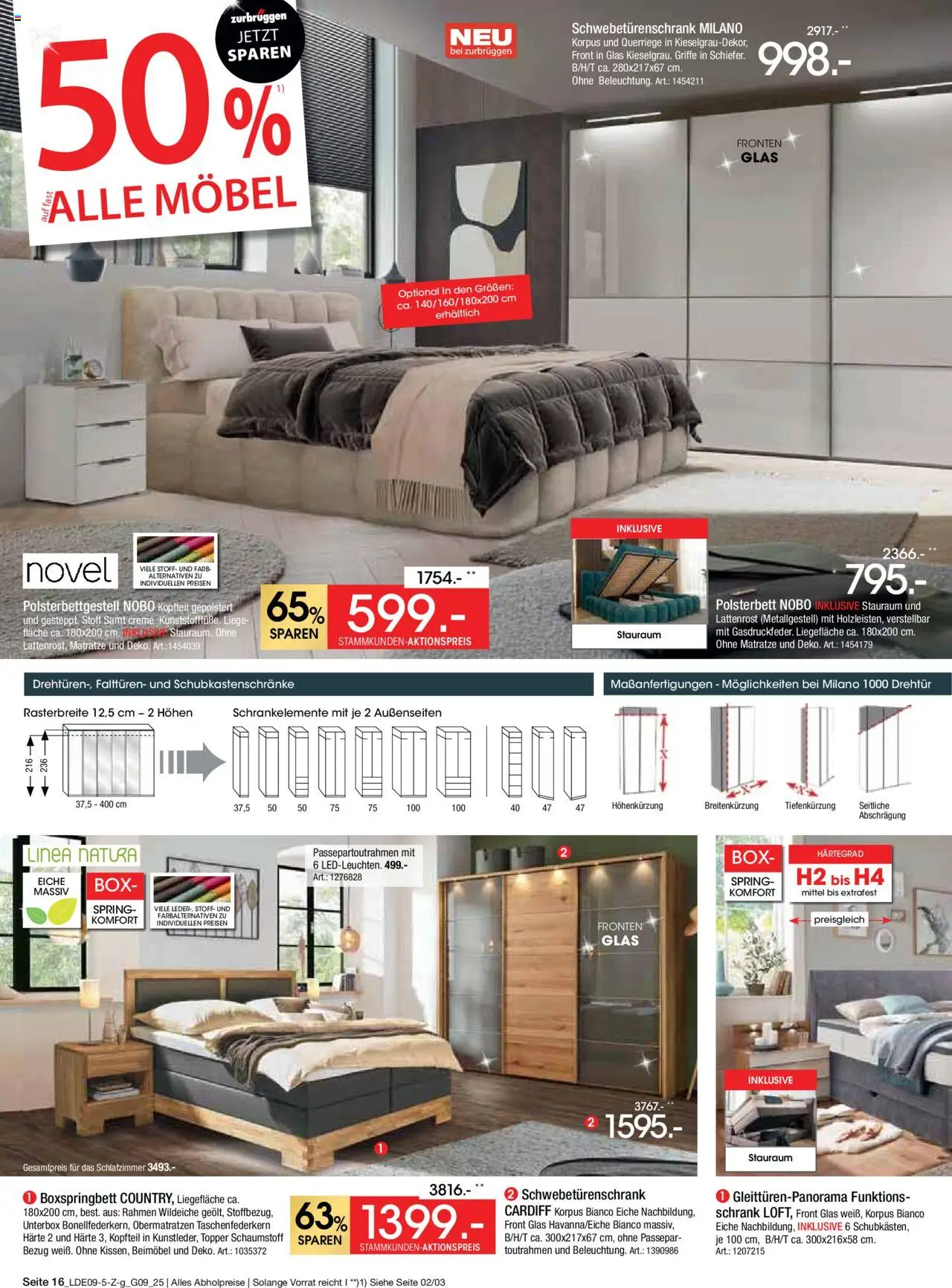 Zurbrüggen - Prime Shopping Week – gültig ab 14.09.2025 | Seite: 16 | Produkte: Boxspringbett, Polsterbett, Schrank, Box
