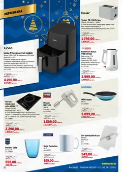 Metro katalog - pregled Metro kataloga - važi od 11.12.2025 | Strana: 12 | Proizvode: Električni bokal, Friteza, Indukcioni rešo, Šolja