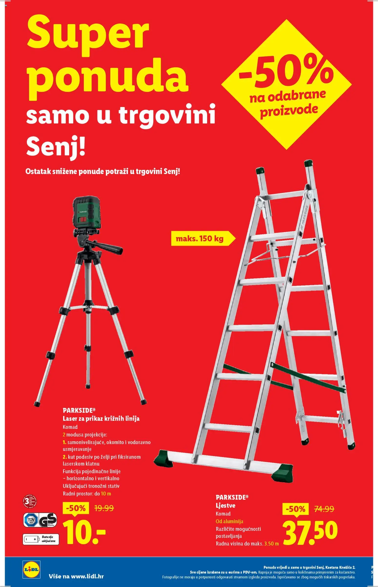 Lidl katalog | vrijedi od 23.02.2026 | Stranica: 4 | Proizvodi: Ljestve, Baterije, Parkside
