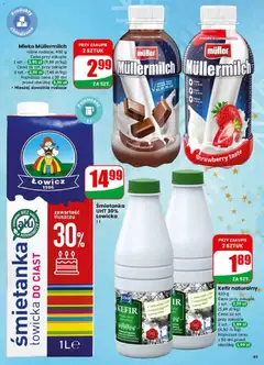 Pogląd oferty "Mleko Müllermilch, różne rodzaje, 400 g" - ważna od 10.12.2025 | Strona: 49