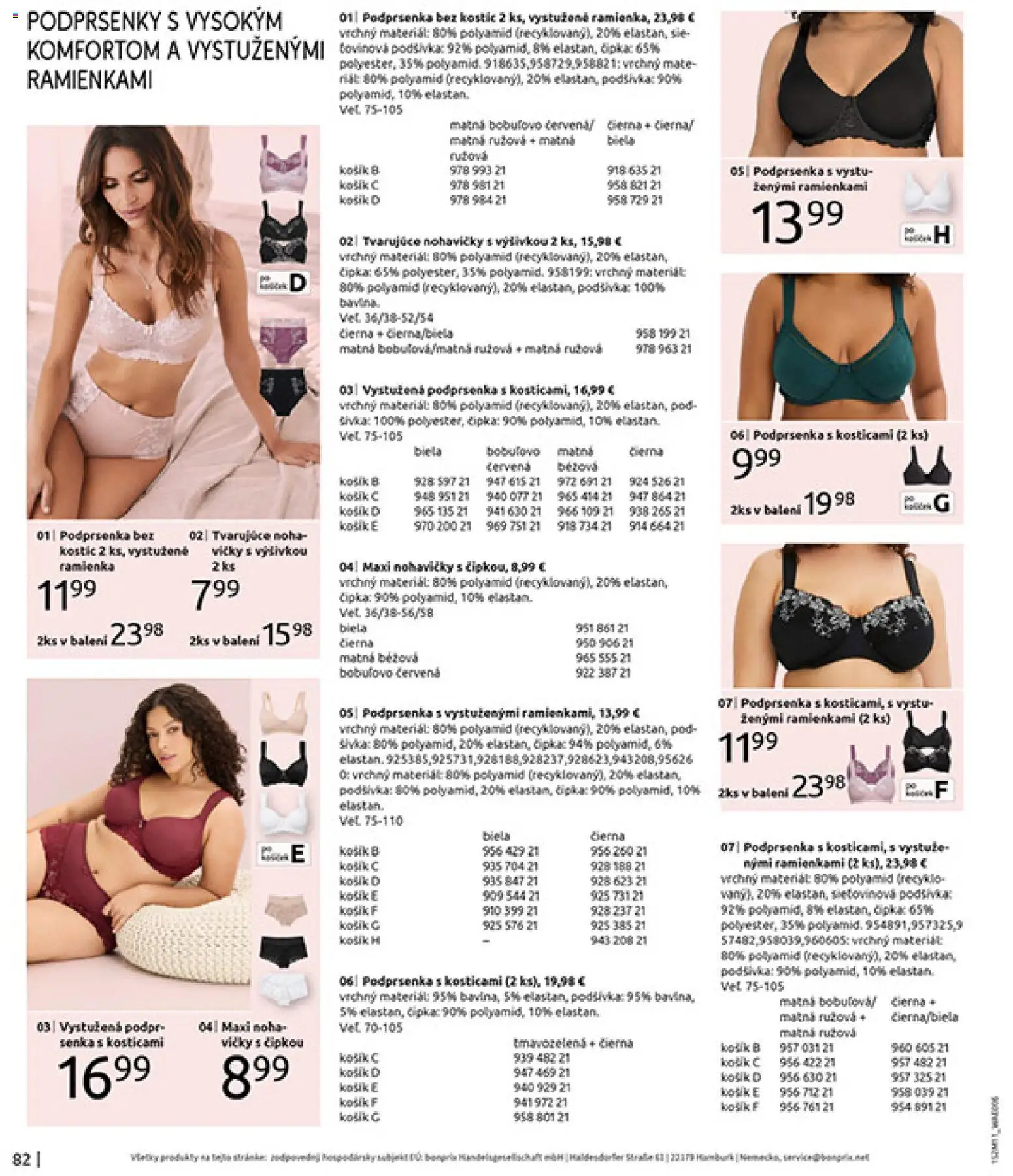 Nové Bonprix akcie – leták je platný od 16.12.2025 | Strana: 84 | Produkty: Nohavičky, Podprsenka