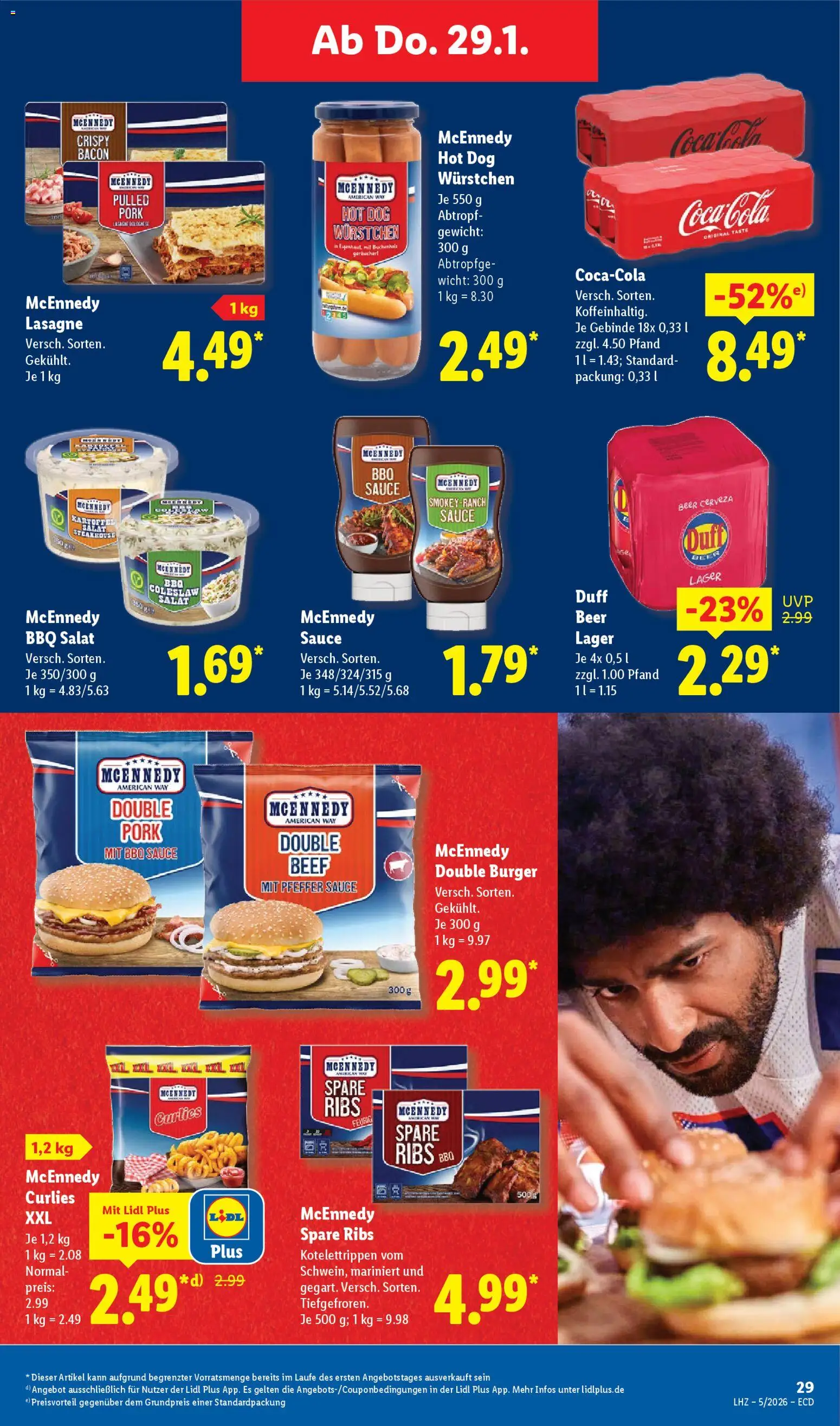 Lidl - Prospekt – gültig ab 26.01.2026 | Seite: 51 | Produkte: Gewicht, Spare ribs, Pfeffer, Salat