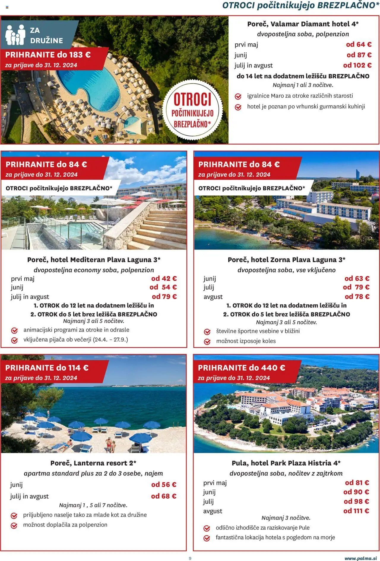 Novi Palma katalog ponudbe – veljaven od 01.01.2025 | Stran: 9