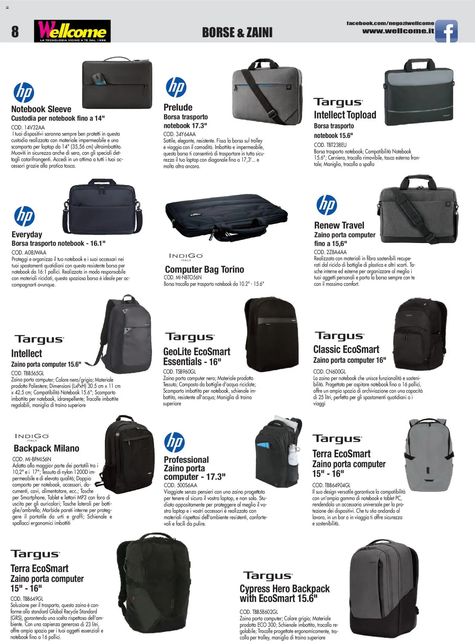 Volantino Wellcome del 23.12.2025 | Pagina: 8 | Prodotti: Tablet, MP3, Borsa, Terra