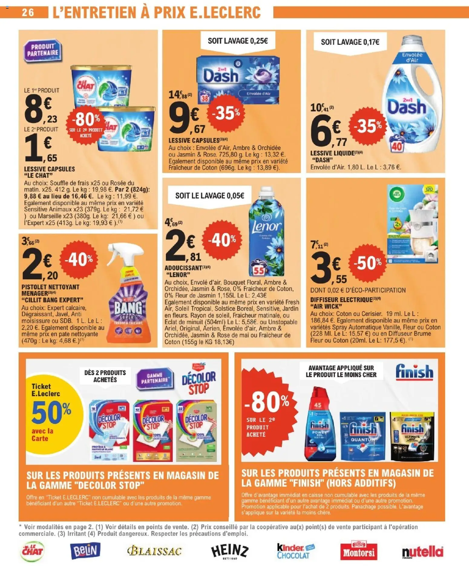 {H1} | Page: 26 | Produits: Lenor, Coton, Diffuseur, Lessive Liquide