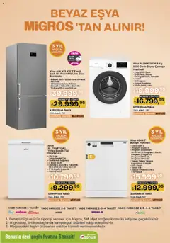 Migros Katalog - 5M Migroskop Dijital - 11.09.2025 tarihinden itibaren geçerlidir | Sayfa: 144 | Ürünler: Yemek takımı, Saat, Dondurucu, Bulaşık makinesi