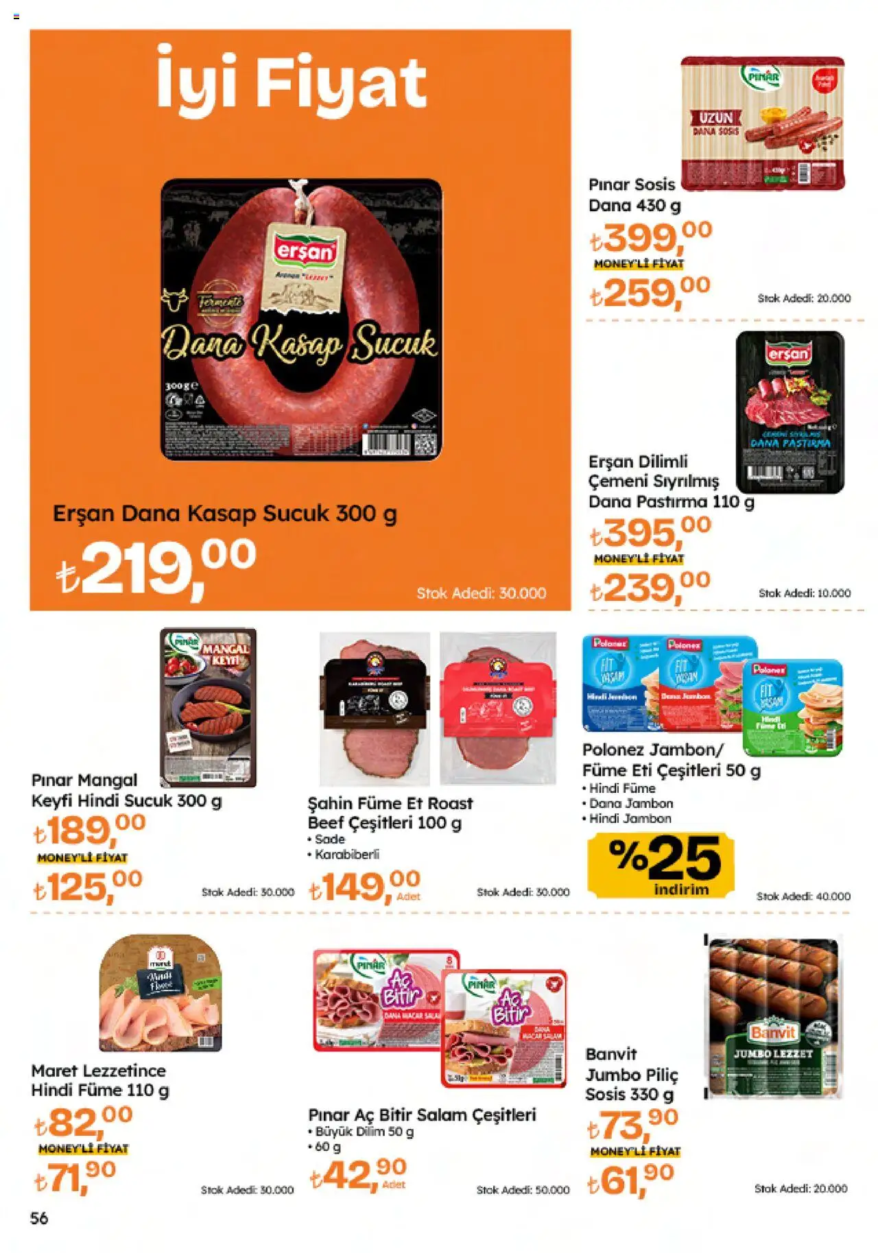 Migros Katalog - Migroskop - 12.06.2025 tarihinden itibaren geçerlidir | Sayfa: 56 | Ürünler: Salam, Sosis, Piliç, Sucuk