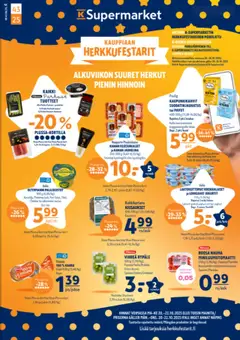K-Supermarket-mainoslehti voimassa 20.10.2025 alkaen