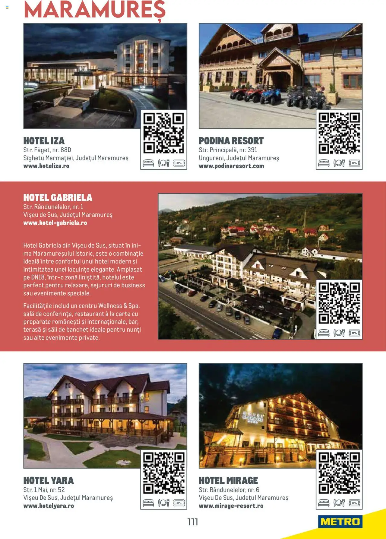 Metro catalog - Ghid de călătorie România – valabil de la 01.08.2025 | Pagină: 111