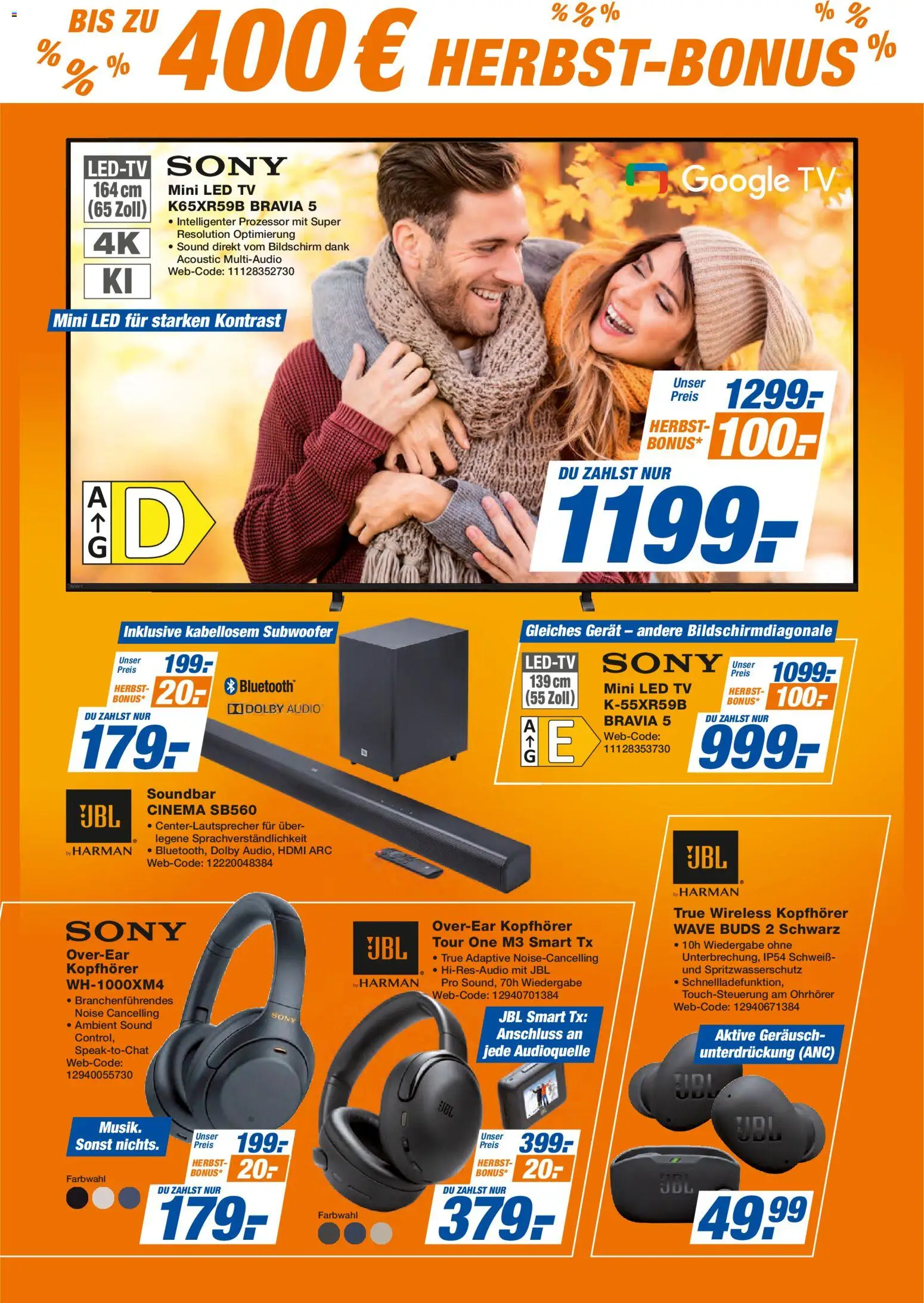 Expert - Black Friday – gültig ab 31.10.2025 | Seite: 10 | Produkte: Sony, Soundbar, TV, Kopfhörer