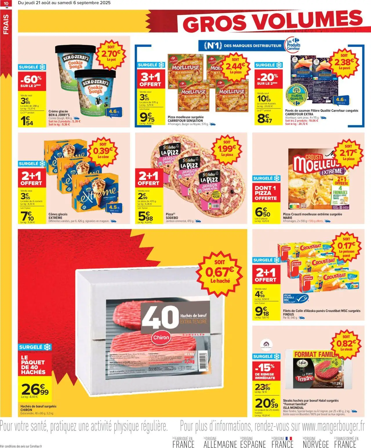  | Page: 12 | Produits: Glaces, Cônes, Poisson, Saumon