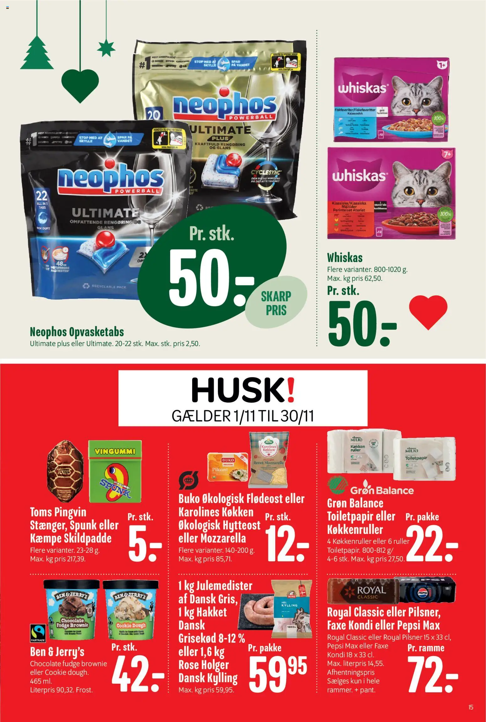 Min Købmand tilbudsavis – gyldig fra 14.11.2025 | Side: 16 | Produkter: Duft, Faxe Kondi, Pepsi, Pepsi Max