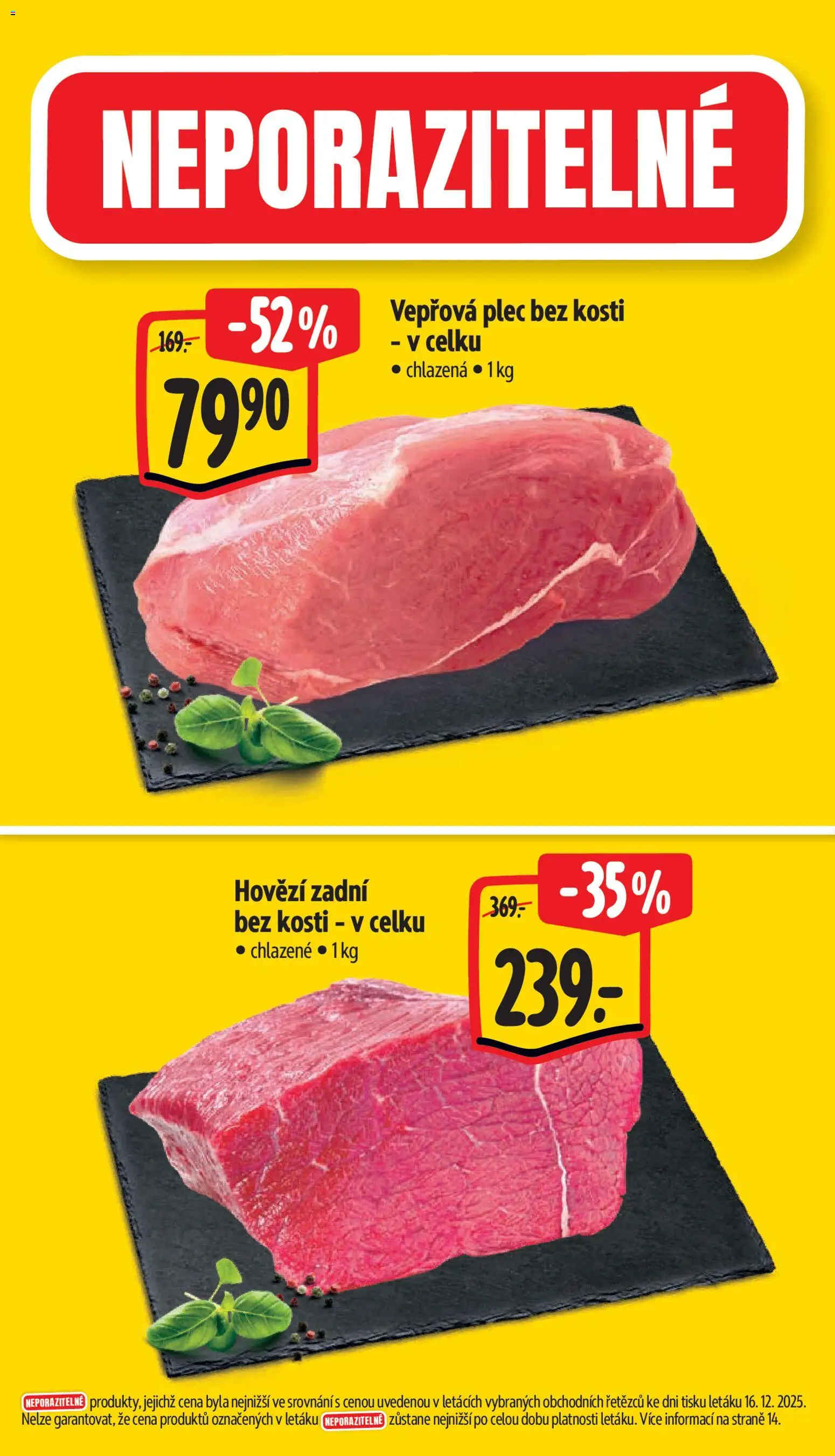 Albert leták - Supermarket od 27.12.2025 | Strana: 2 | Produkty: Hovězí, Plec bez kosti, Hovězí zadní, Vepřová plec