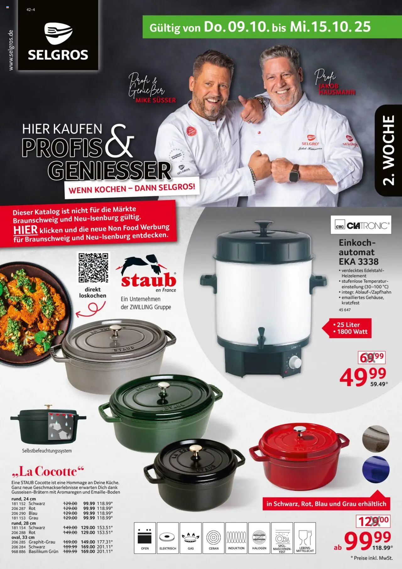 Selgros  Non Food – gültig ab 09.10.2025 | Seite: 1 | Produkte: Ofen