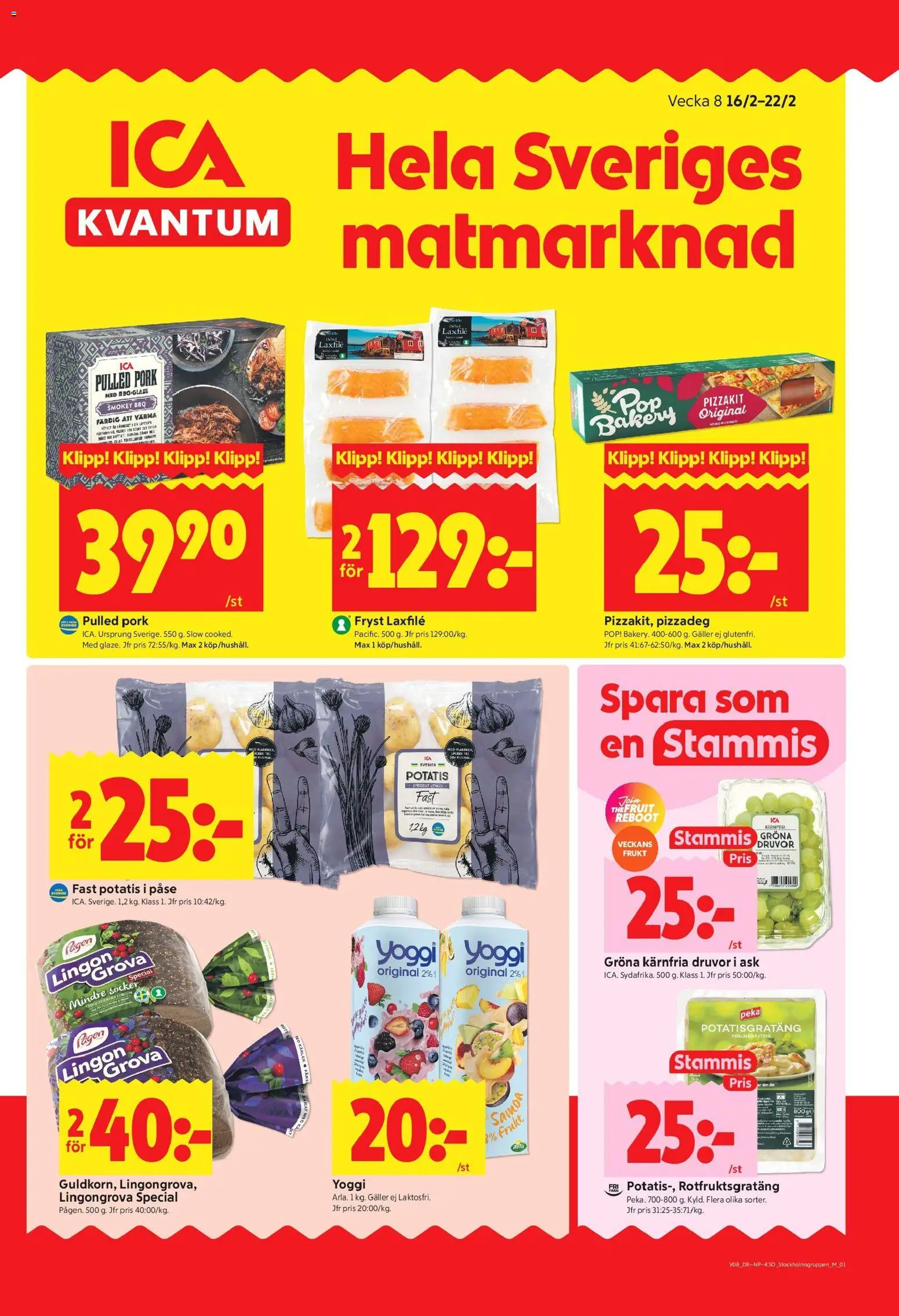 ICA Kvantum reklamblad aktuell från 16.02.2026 | Sida: 1