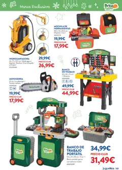 Vista previa Juguettos catálogo Navidad válido desde el 27.10.2025 | Página: 141 | Productos: Hidrolimpiadora, Motosierra, Mochila, Maleta
