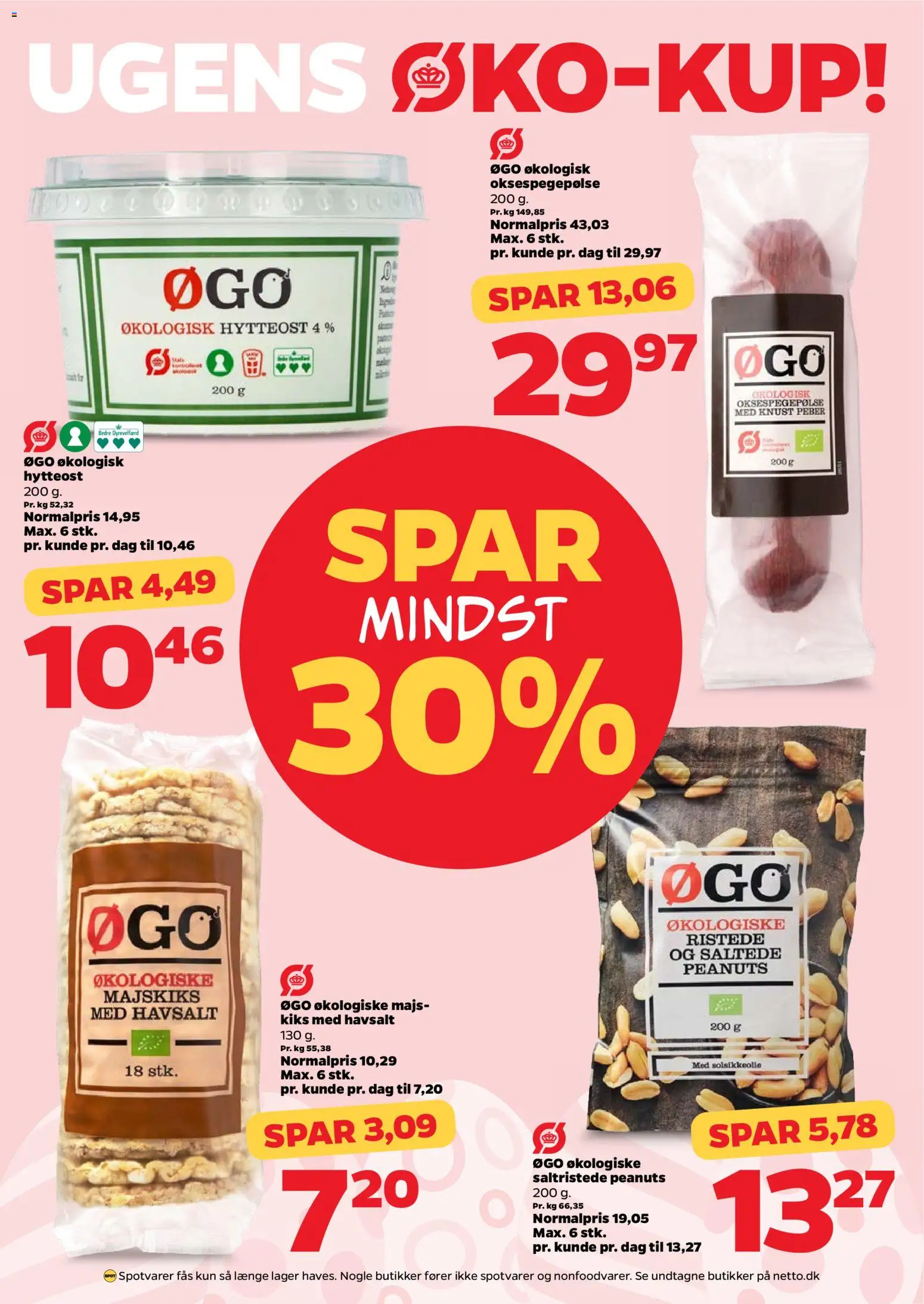 Netto tilbudsavis – gyldig fra 21.03.2026 | Side: 18 | Produkter: Touca, Hytteost, Peanuts, Majs