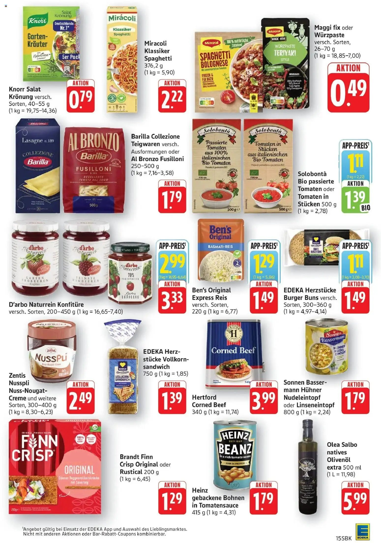 Edeka prospekt Walldorf	 – gültig ab 02.03.2026 | Seite: 15 | Produkte: Maggi, Barilla, Olivenol, Creme