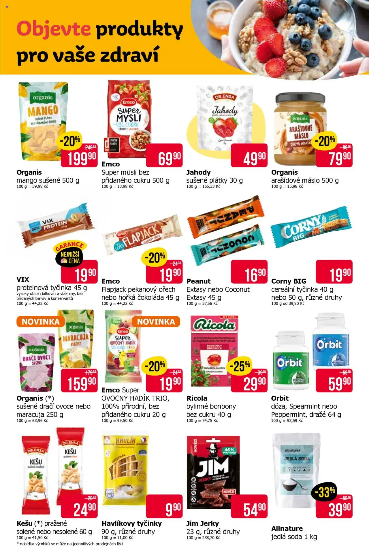TETA Drogerie leták od 22.10.2025 | Strana: 6 | Produkty: Bonbóny, Protein bar, Brusinky, Müsli