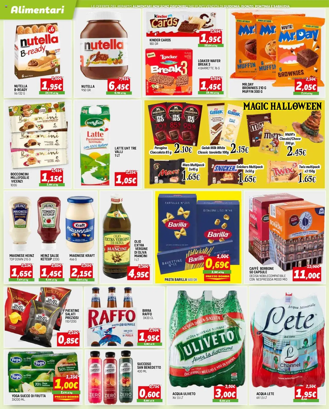 Volantino Orizzonte del 09.10.2025 | Pagina: 6 | Prodotti: Caffè, Cioccolato, Patatine, Acqua