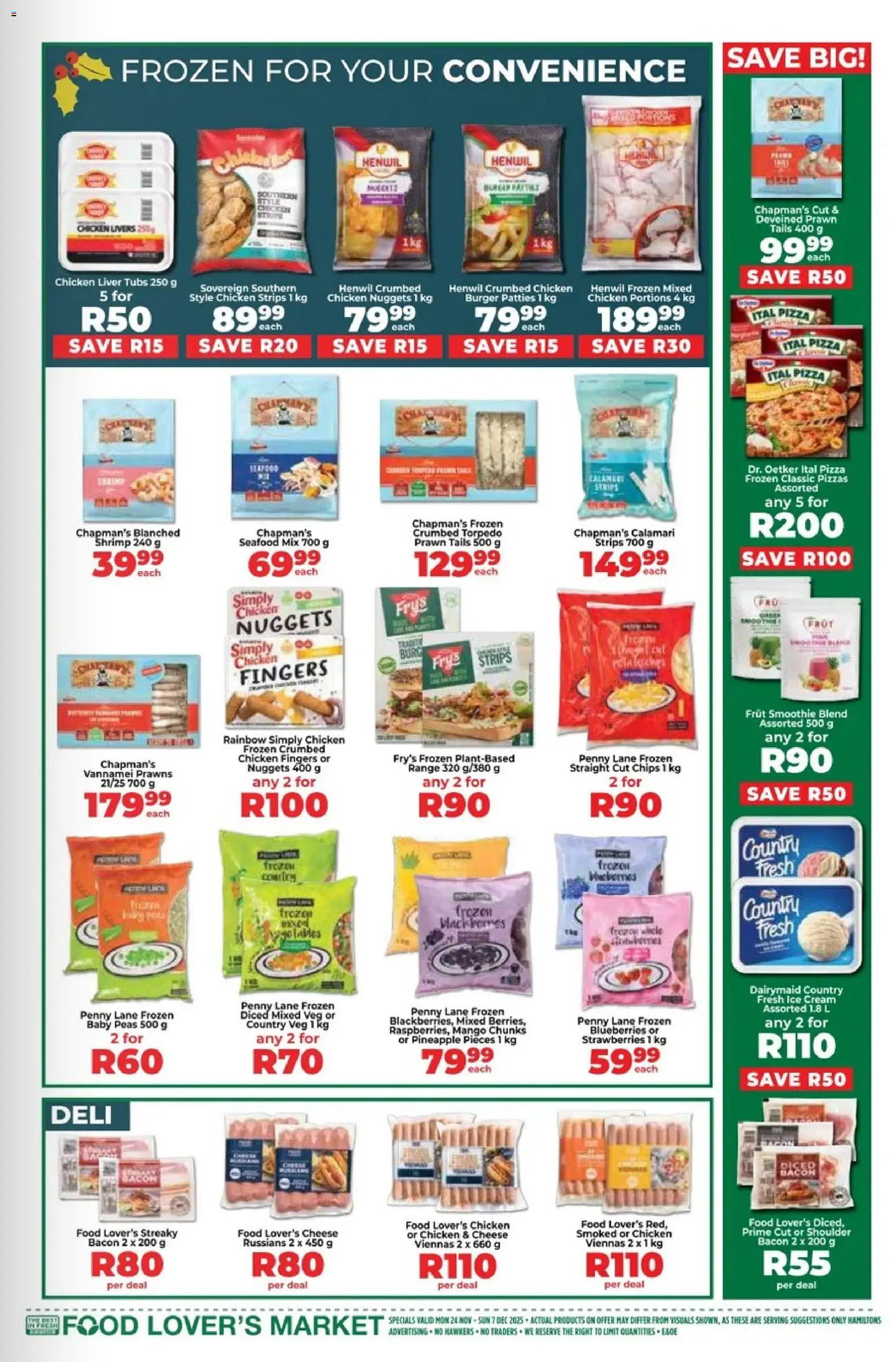 New Food Lover's Market catalogue – valid from 24.11.2025 | Page: 7 | Products: Drone, Pizza, Chicken, Strawberries