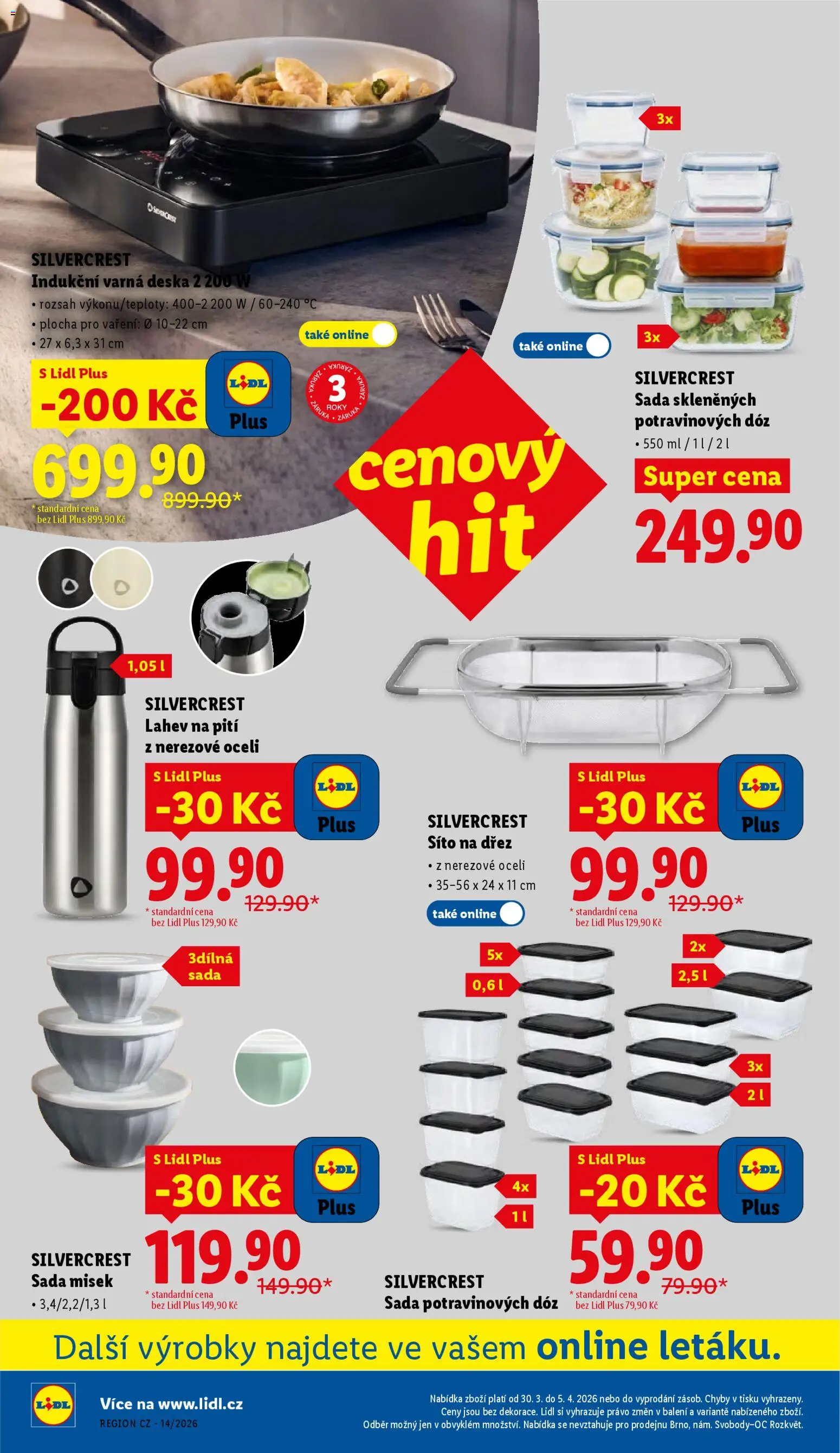 Lidl leták od 30.03.2026 | Strana: 32 | Produkty: Dřez, Varná deska, Láhev