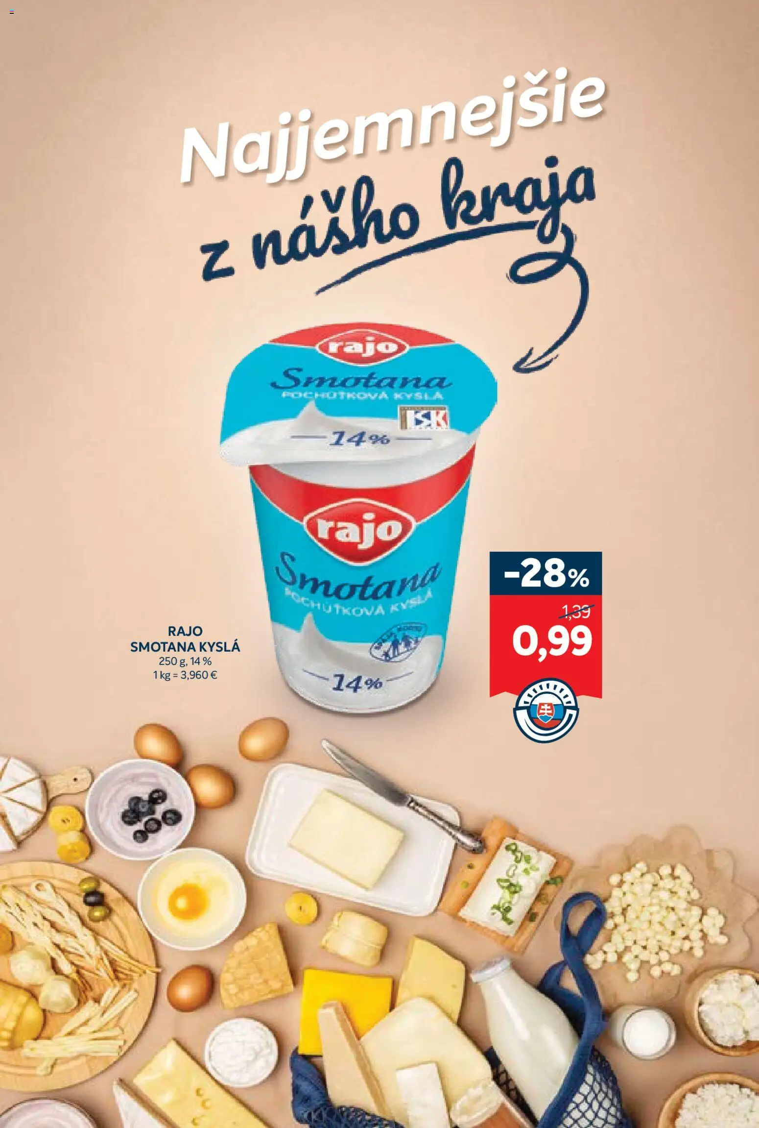 Nové Kraj akcie – leták je platný od 19.02.2026 | Strana: 7 | Produkty: Smotana