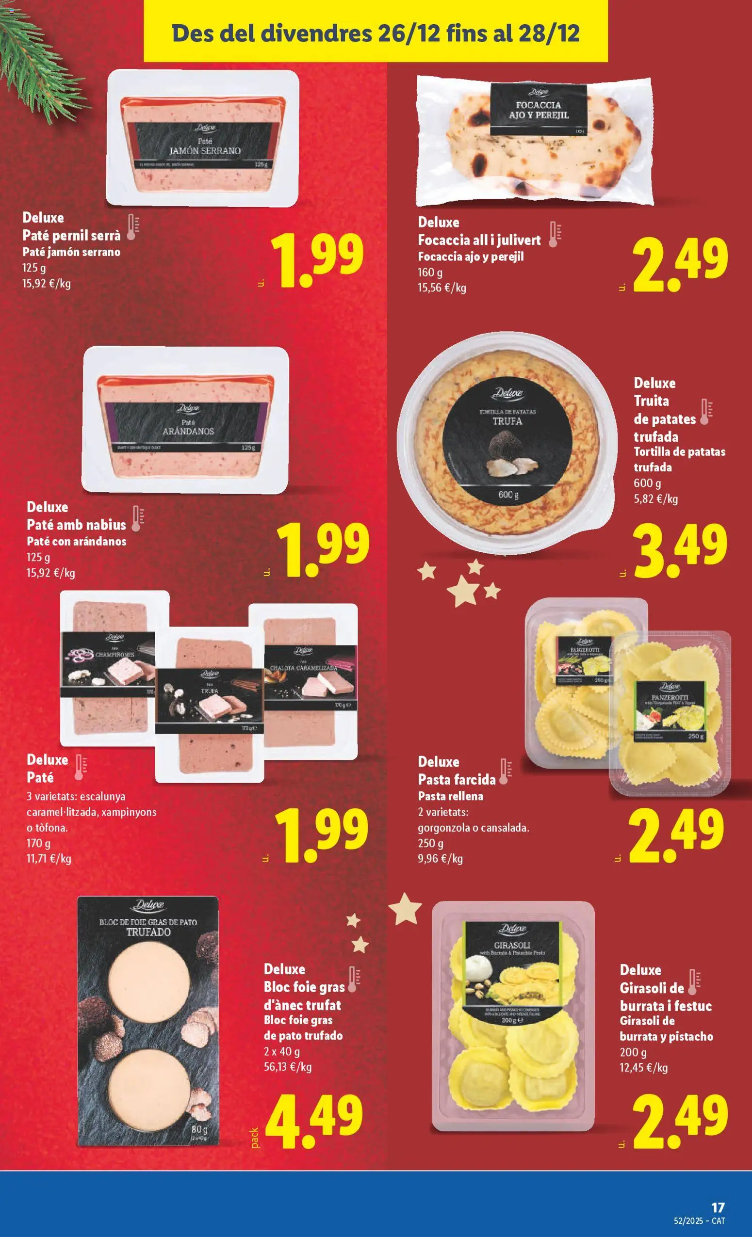 Lidl folleto │ válido desde el 22.12.2025 | Página: 47 | Productos: Jamón serrano, Paté, Pasta, Ρυζογκοφρέτα