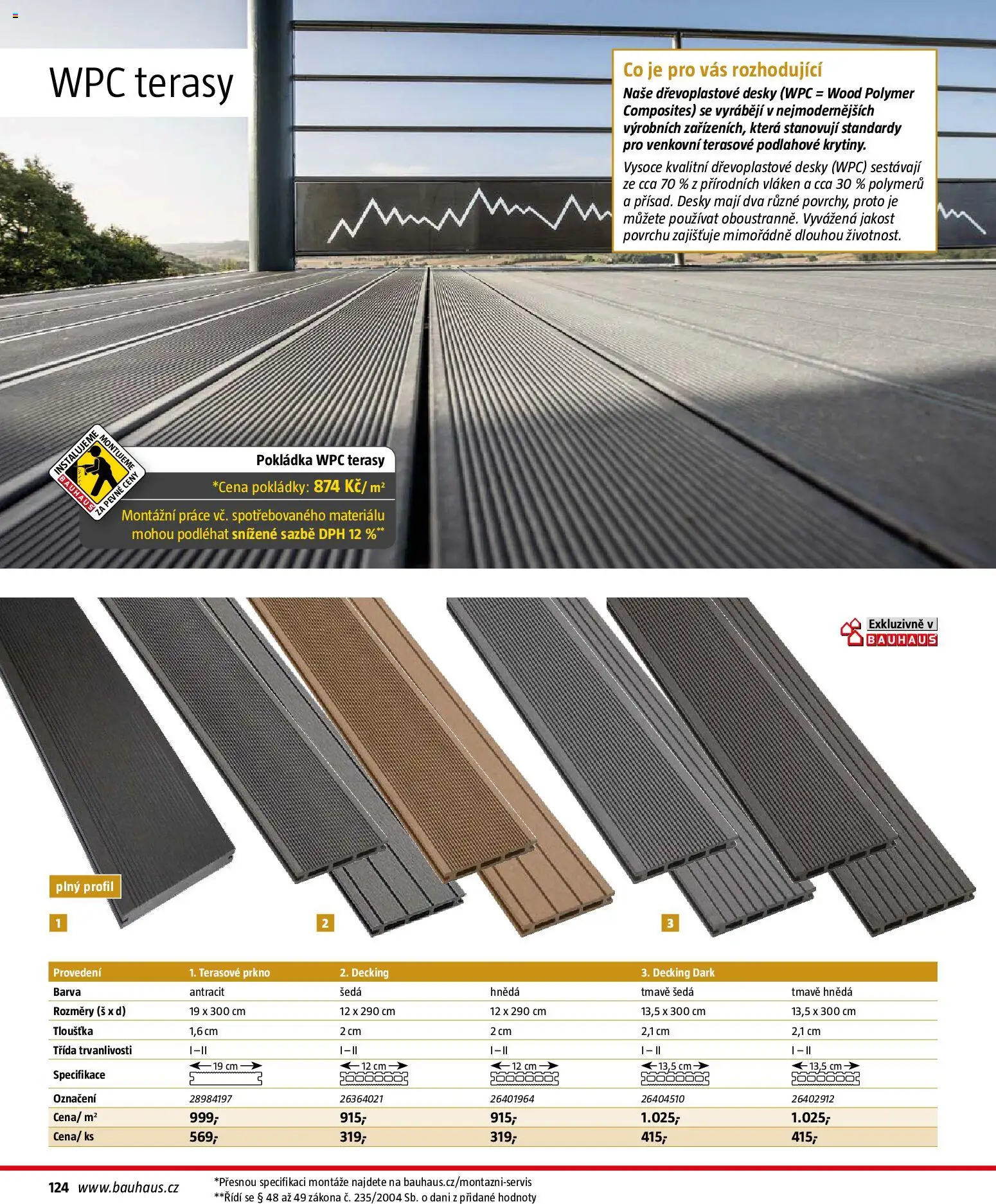 Bauhaus katalog Záhradní nábytek od 08.04.2026 | Strana: 124 | Produkty: Desky