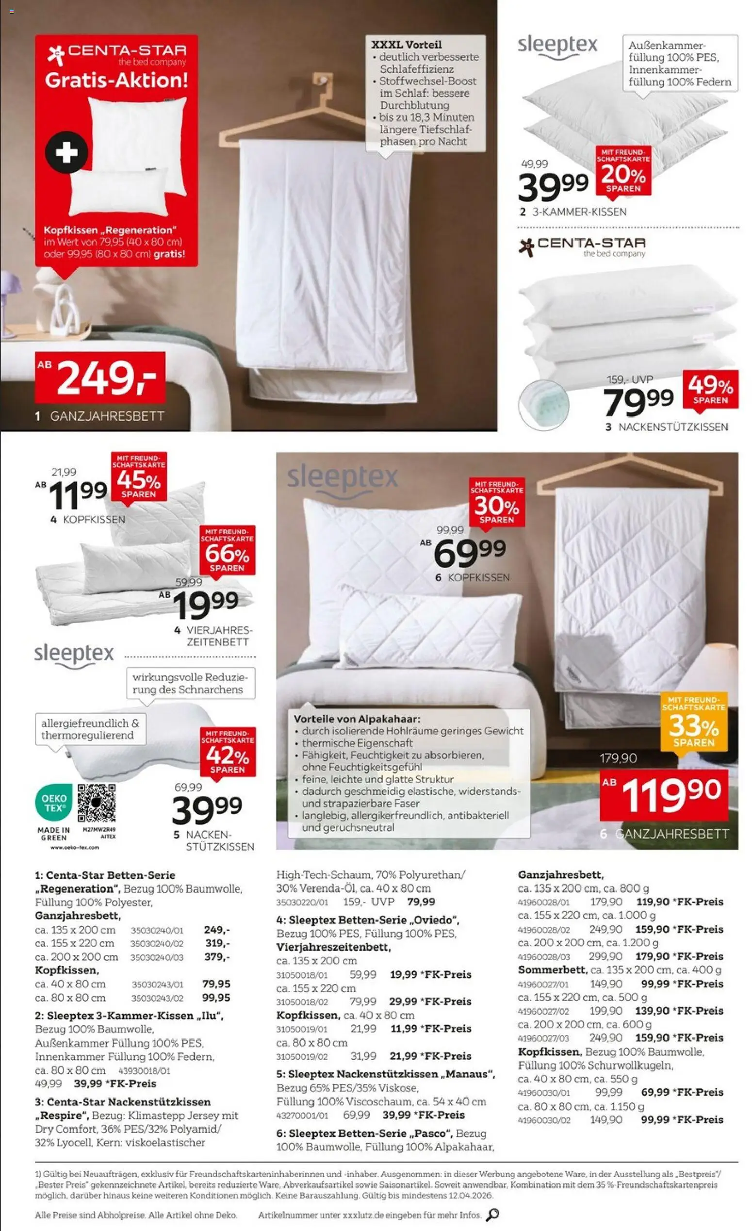 XXXLutz Wohnaccessoires – gültig ab 29.03.2026 | Seite: 10 | Produkte: Gewicht, Kopfkissen