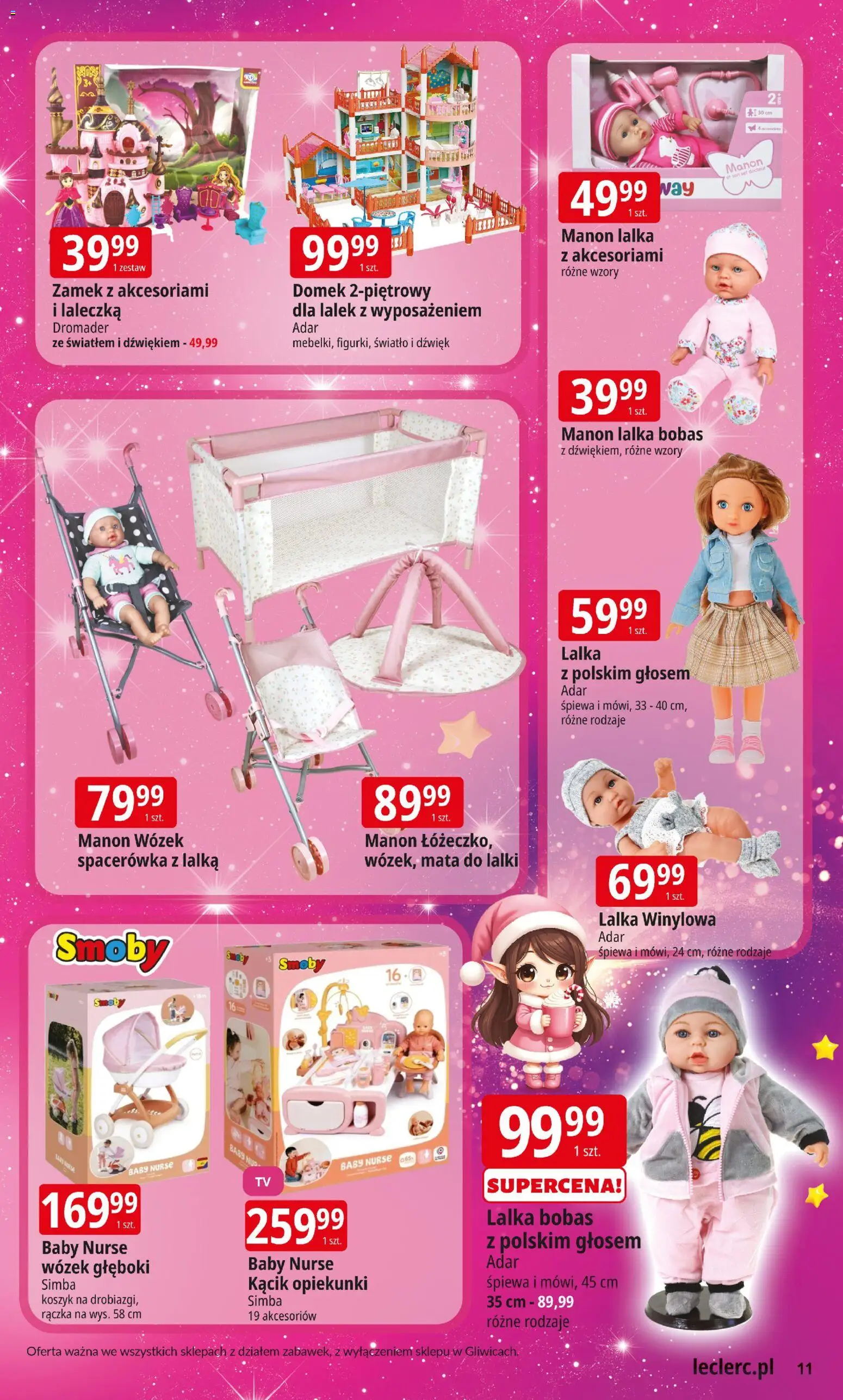 E.Leclerc Gazetka - Zabawki od 12.11.2025 | Strona: 11 | Produkty: Lalka