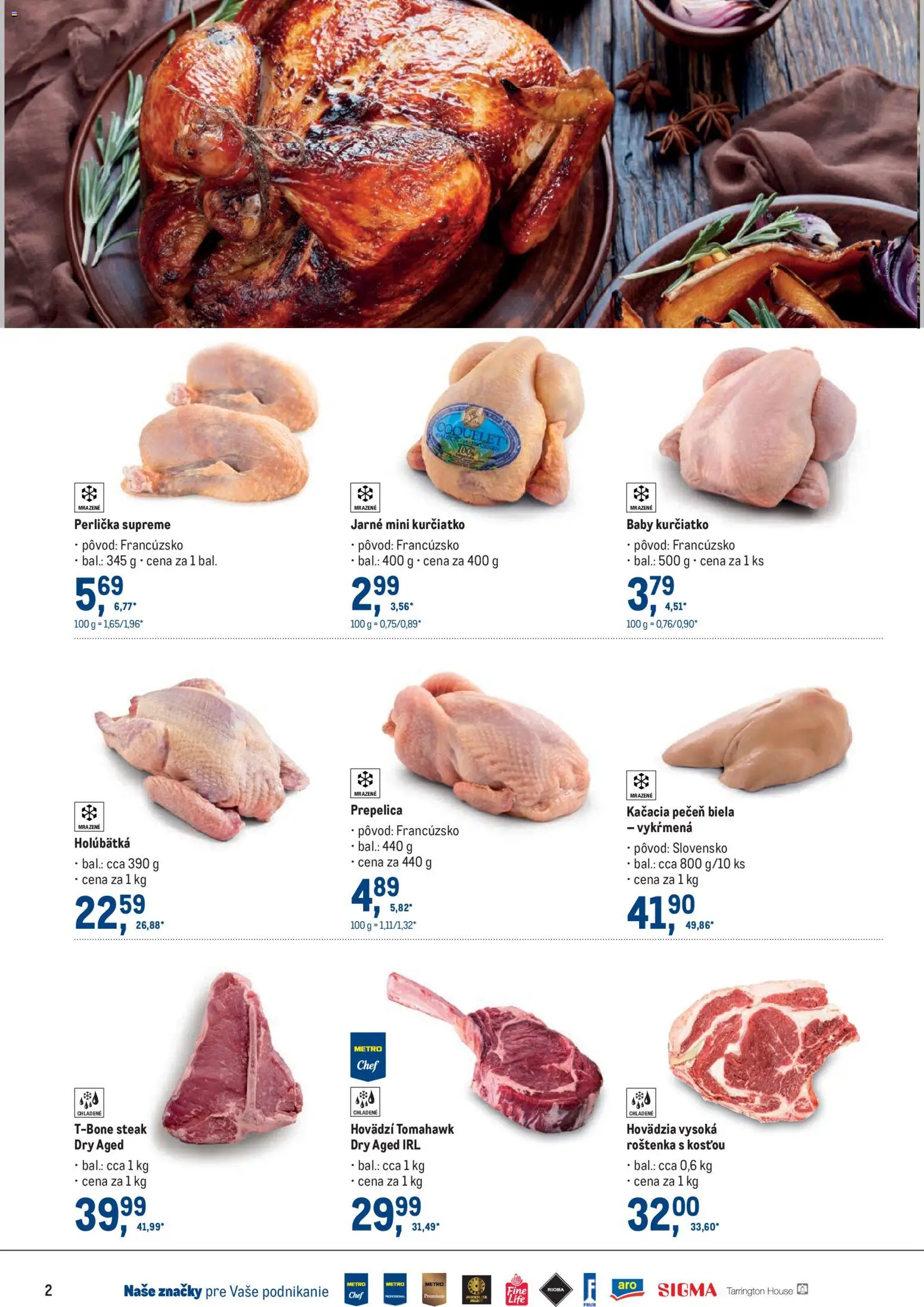 Nové Metro akcie – leták je platný od 25.03.2026 | Strana: 2 | Produkty: Steak