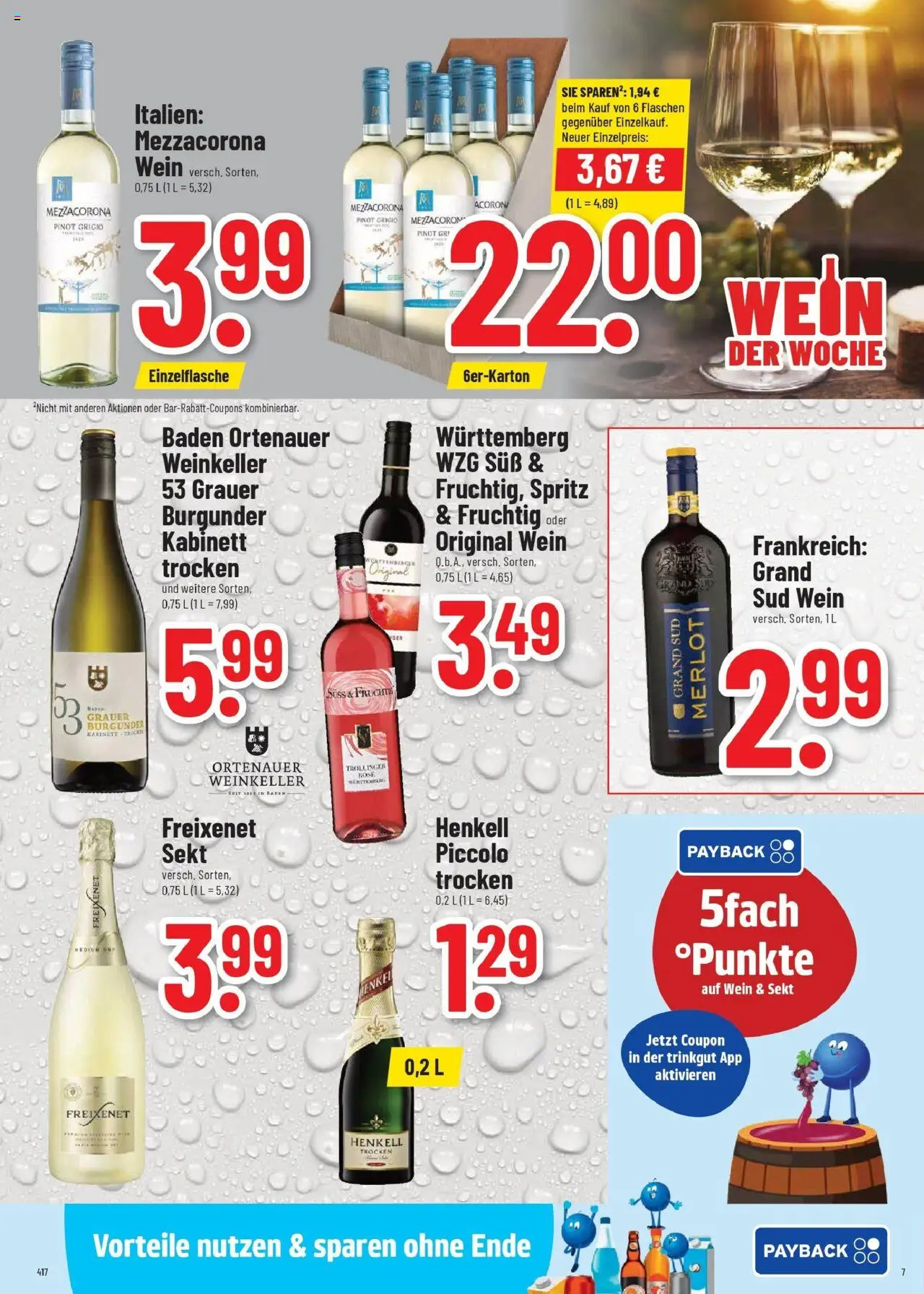 Trinkgut prospekt Großbottwar	 - gültig ab dem 06.07.2025 | Seite: 7 | Produkte: Freixenet, Sekt, Merlot, Grand sud